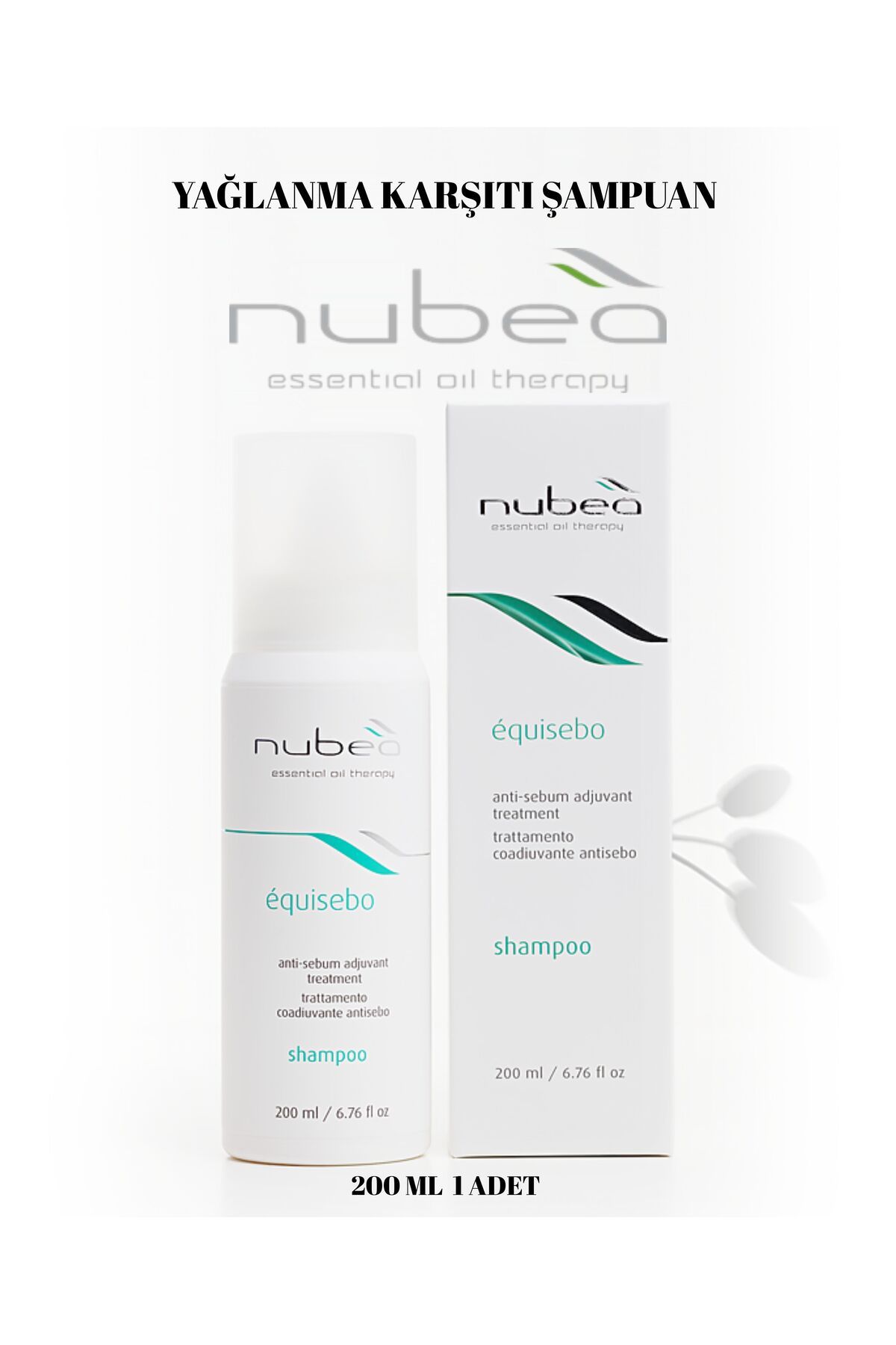 NUBEA Nubeà Équisebo Yağlı Saçlar için Şampuan 200 ml