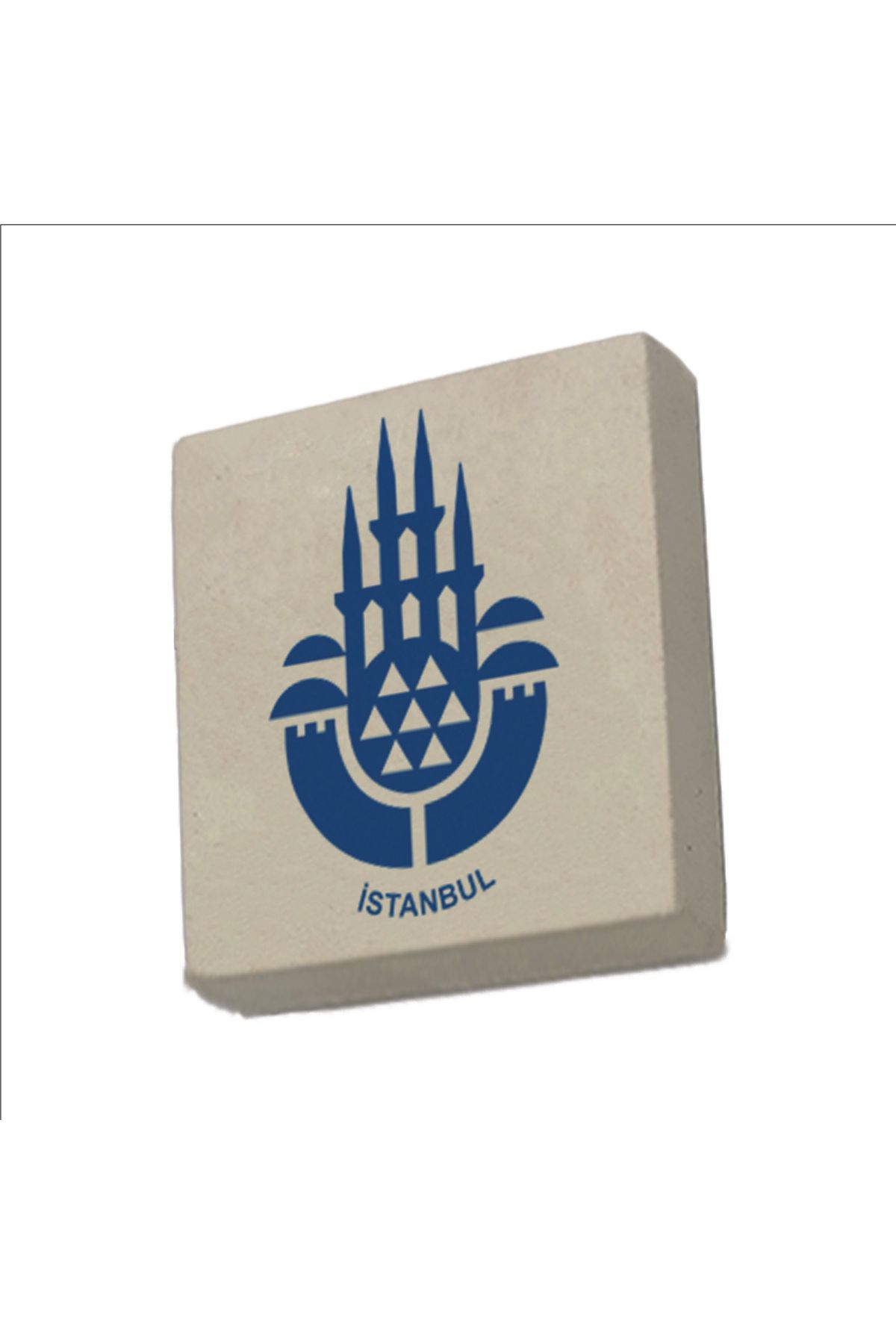 Sadrazam İstanbul Amblemi Baskılı Doğaltaş Magnet (5 X 5 KRT-147)
