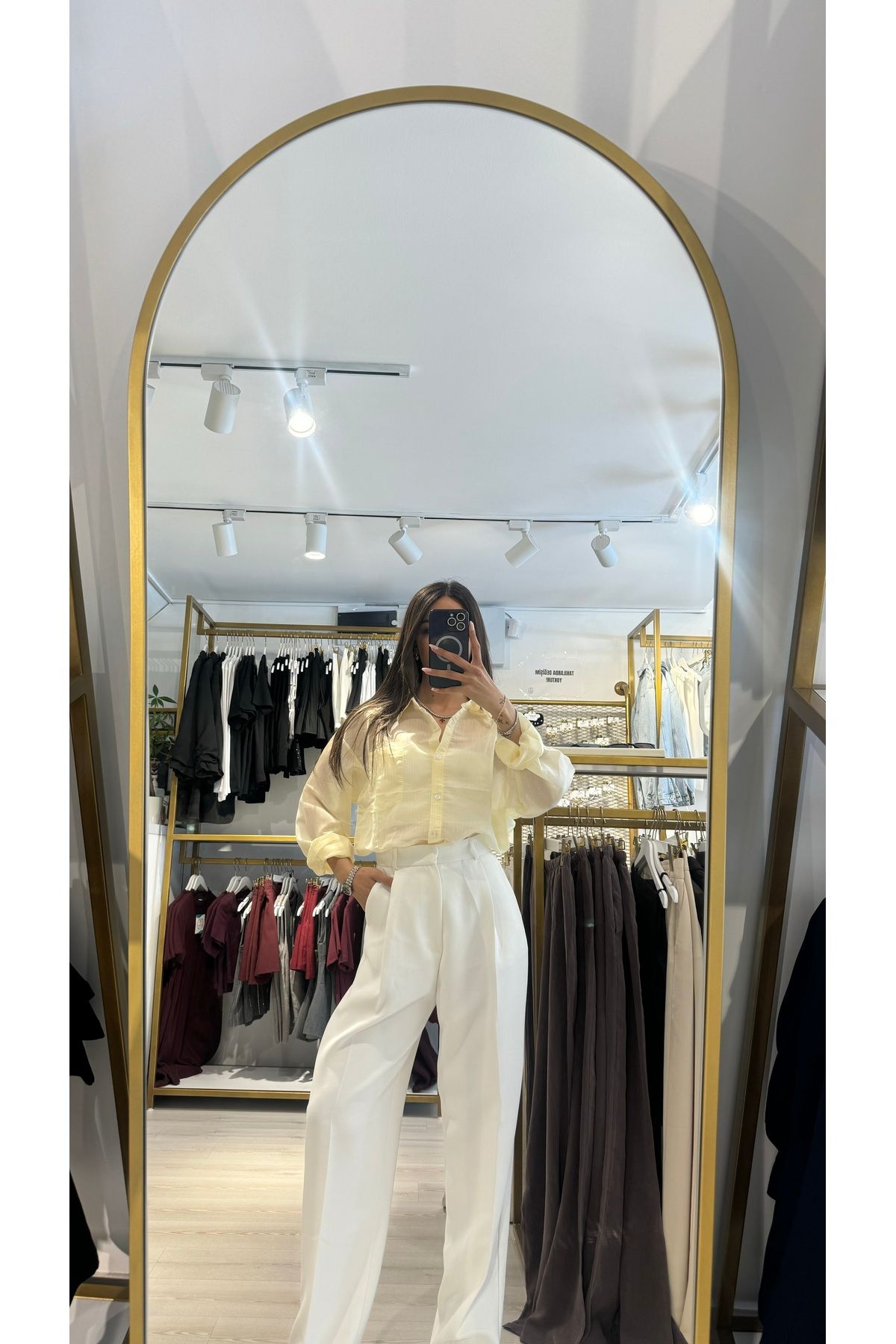 Boutique Mint Sarı Gömlek