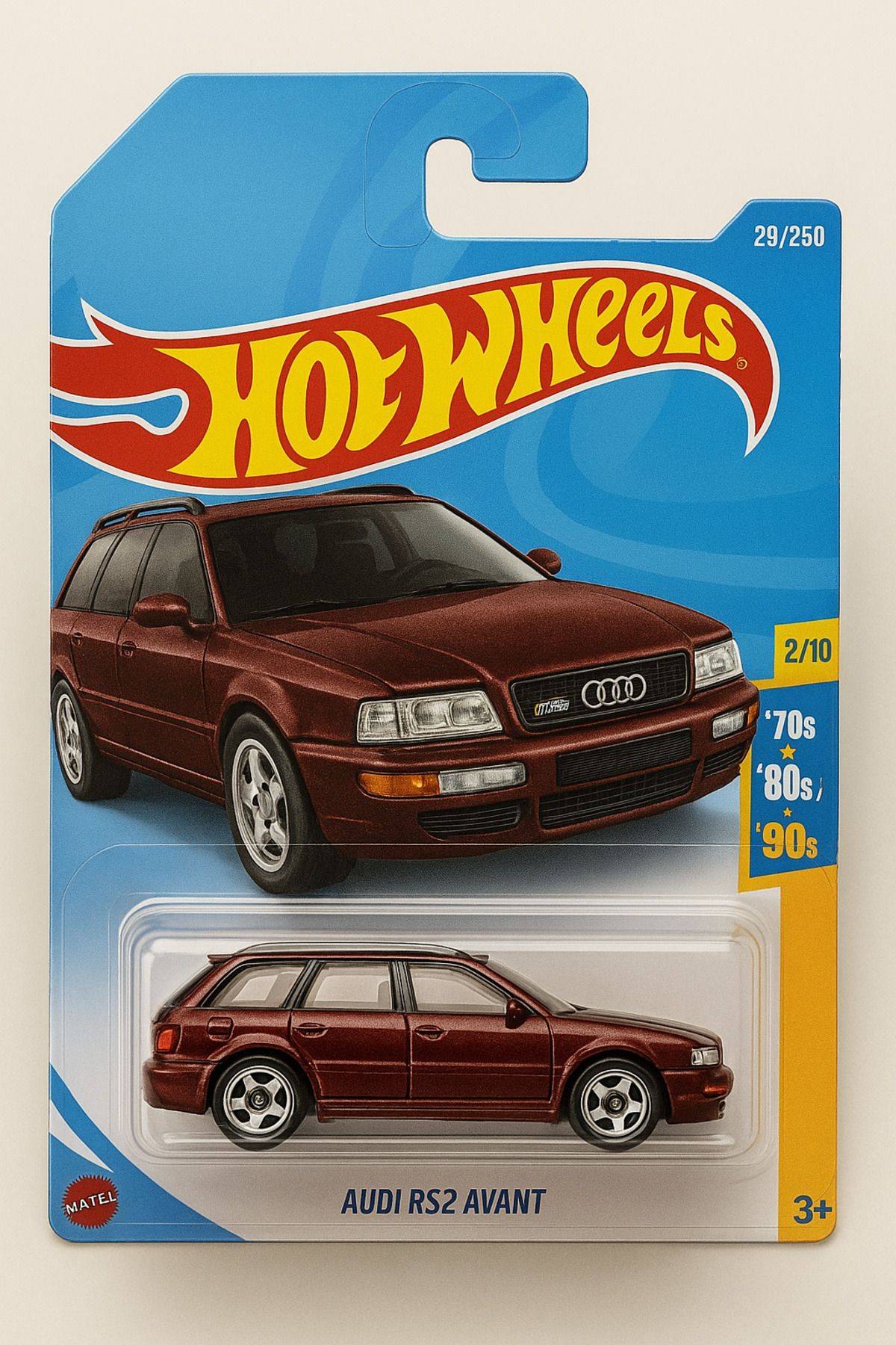 Hotwhells Hot Wheels Audi RS2 Avant – Simli Bordo – Koleksiyonluk 2023 Model