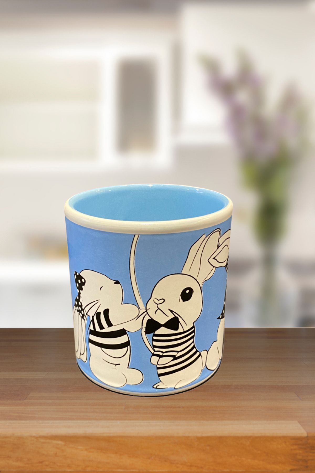 ColorCraft KUPA MUG FİLTRE KAHVE KERAMİKA STONWARE HAYVAN FİGÜRLÜ