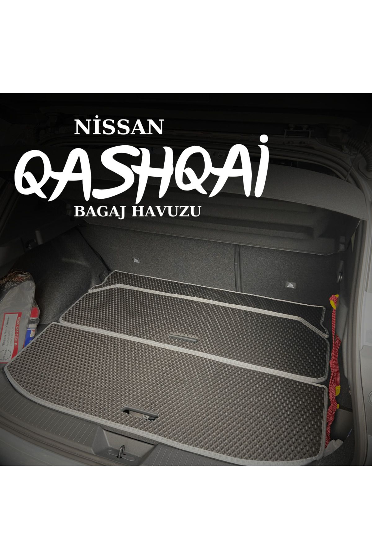 Pascar Oto Paspas Nissan Qashqai 3 (2022 ve sonrası) araca özel yeni nesil bagaj havuzu