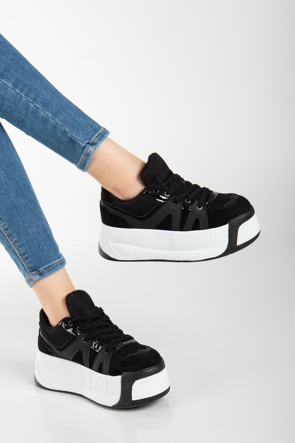 SUİNS SHOES Suins Higher Model Kadın Yüksek Taban Spor Ayakkabı Sneaker 6 cm