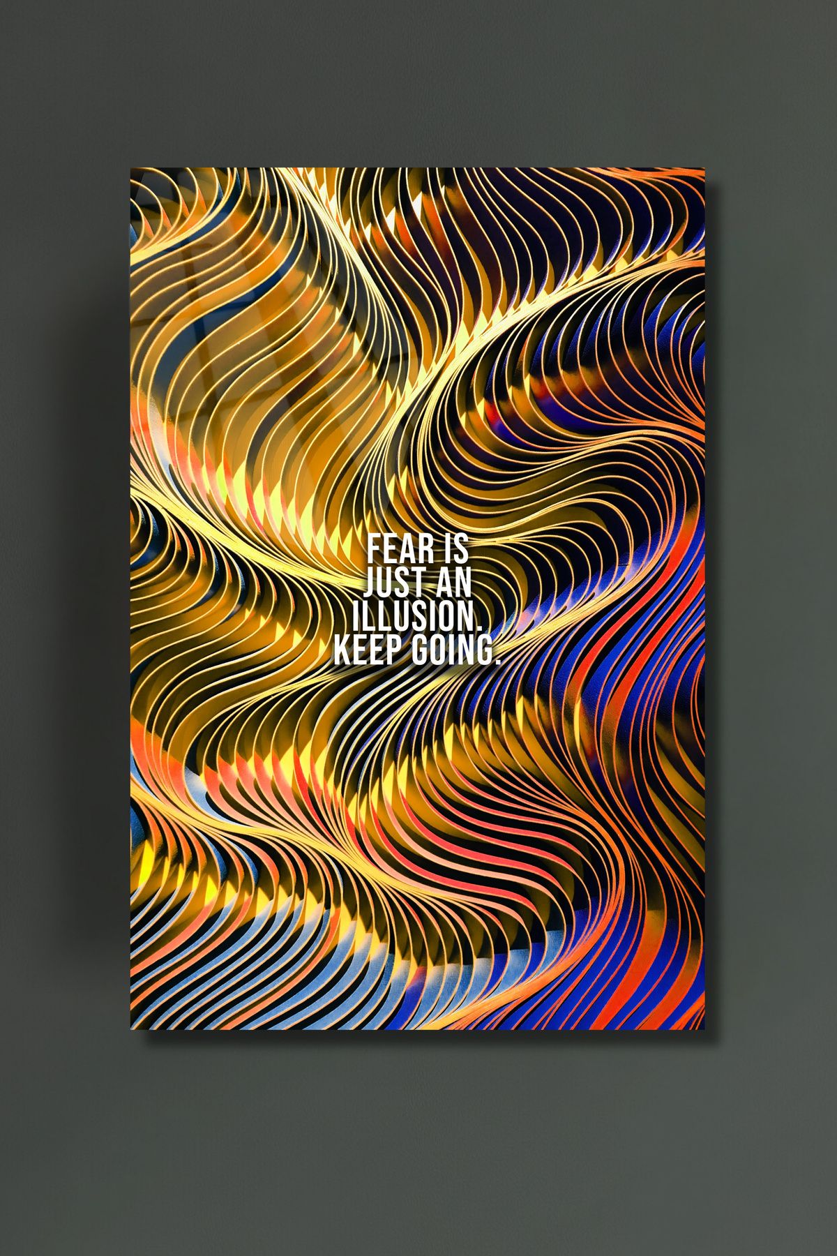 glassartdesign Motivasyon Yazısı Cam Tablo-Modern Tablo