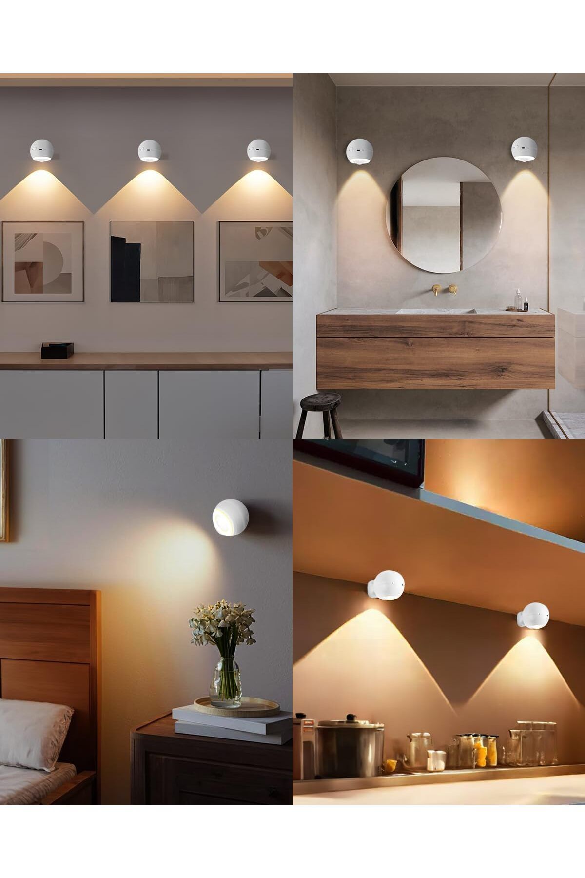 DELPI-LED Lamp with Motion Sensor, USB Rechargeable, Portable, Remote Control, Magnetic Self-Adhesive Moun 3