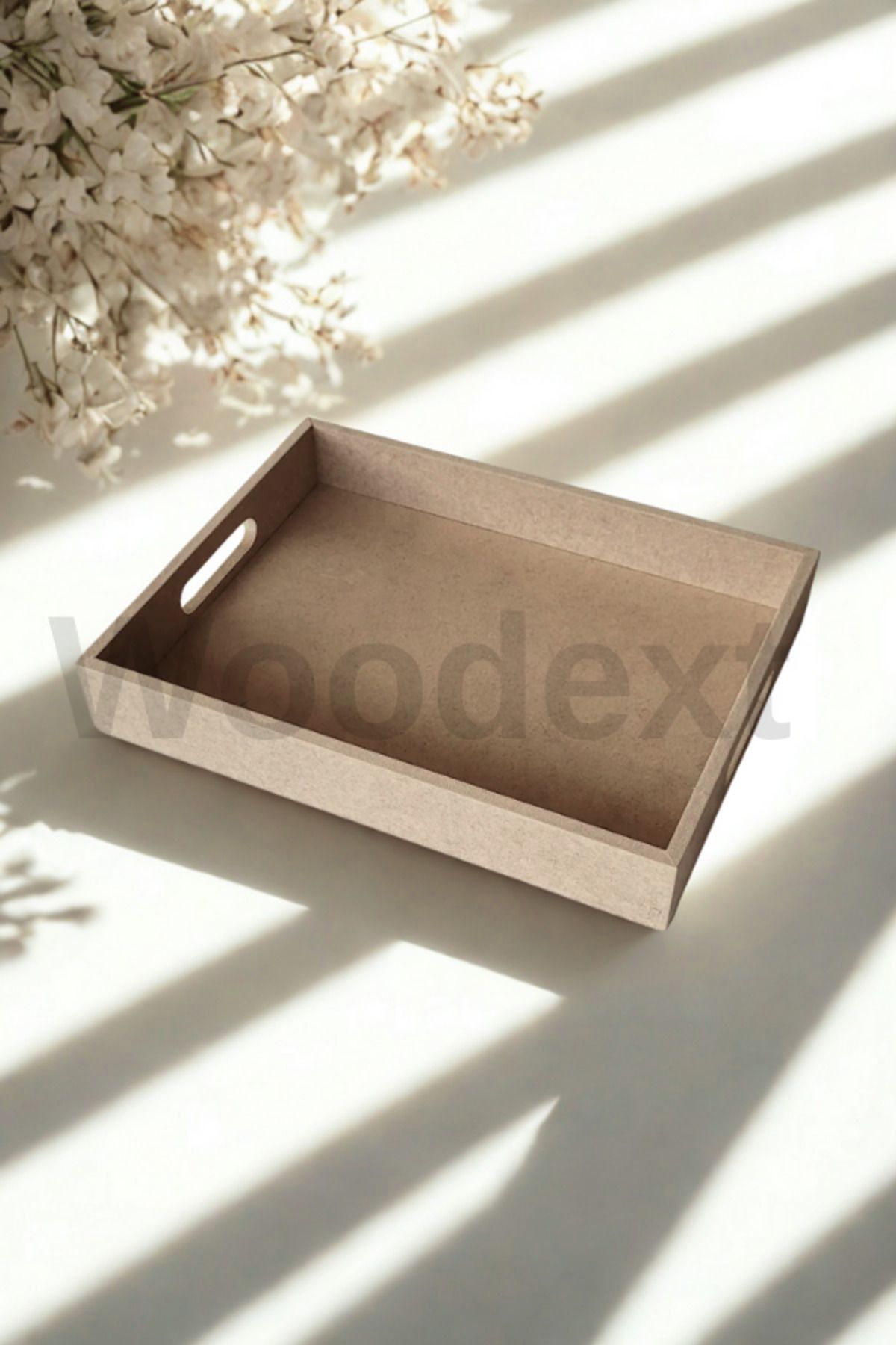 Woodext Boyamalık Mdf 35 Cm X 30 Cm Ahşap Sunum Tepsisi Ahşap Diktörtgen Tepsi . Hobi Boyama