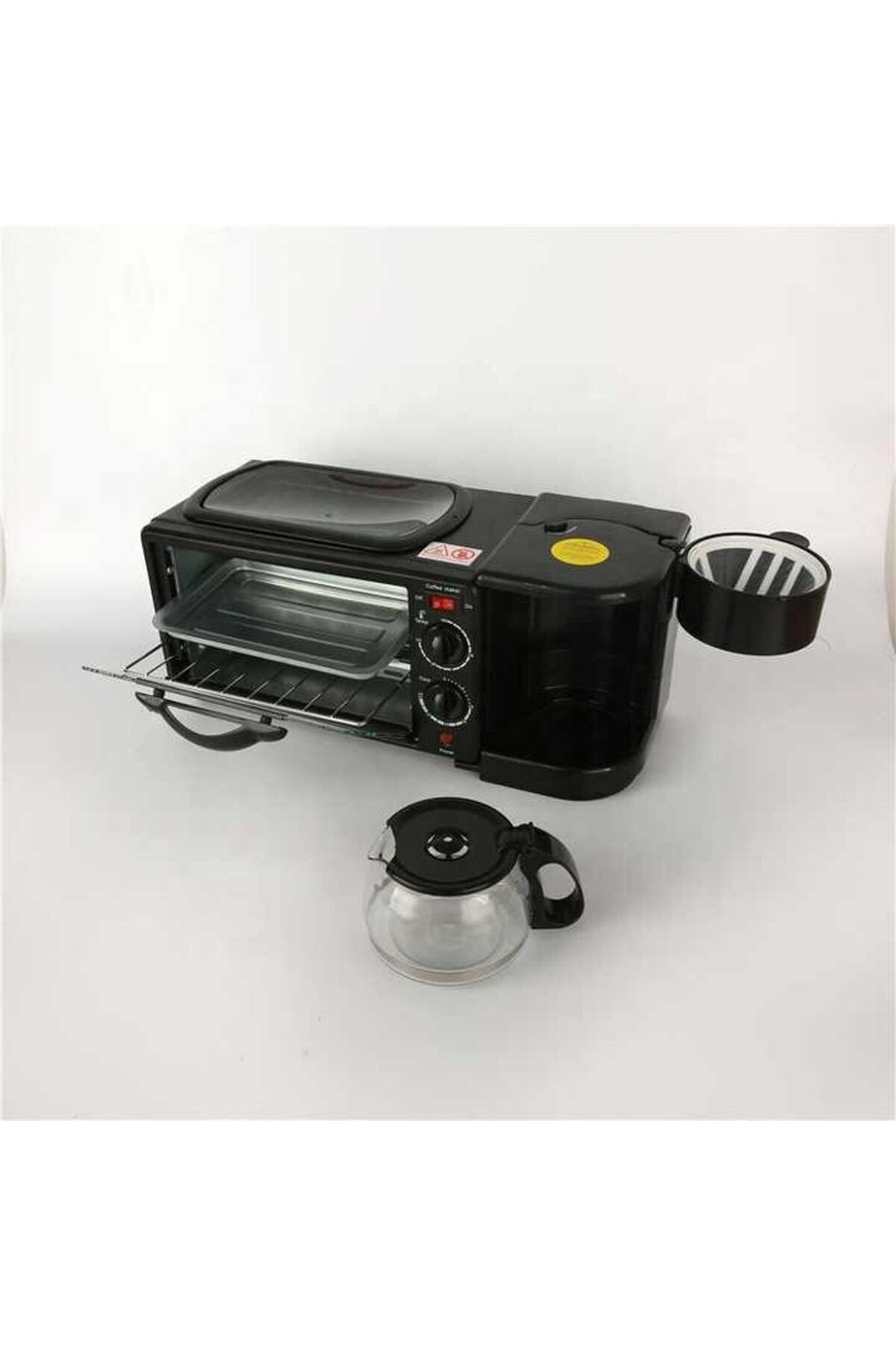Generic-3 in 1 Breakfast Maker 1500W with 9L Oven – Coffee Maker, Toaster Oven & Griddle Combo 6
