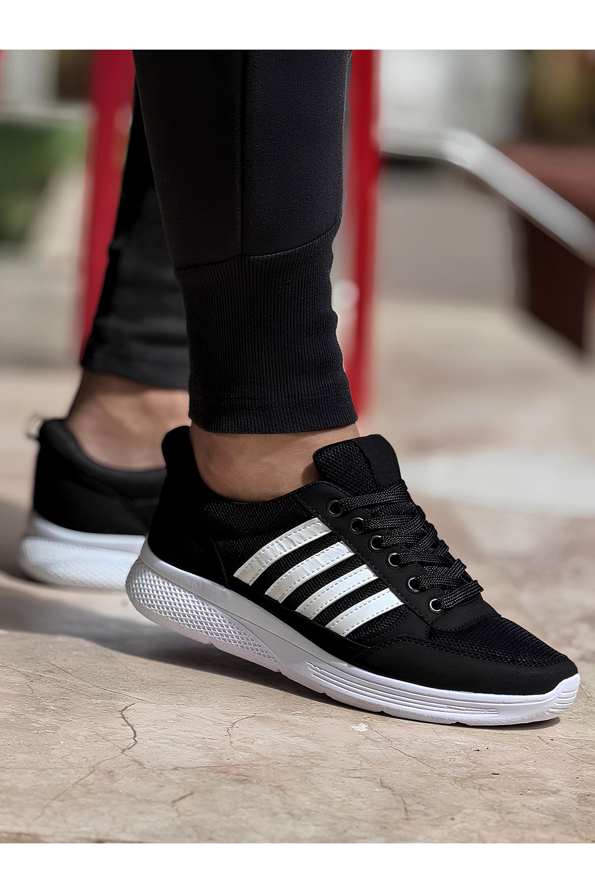 Ghattix 4 Çizgili Erkek Sneaker Ayakkabı