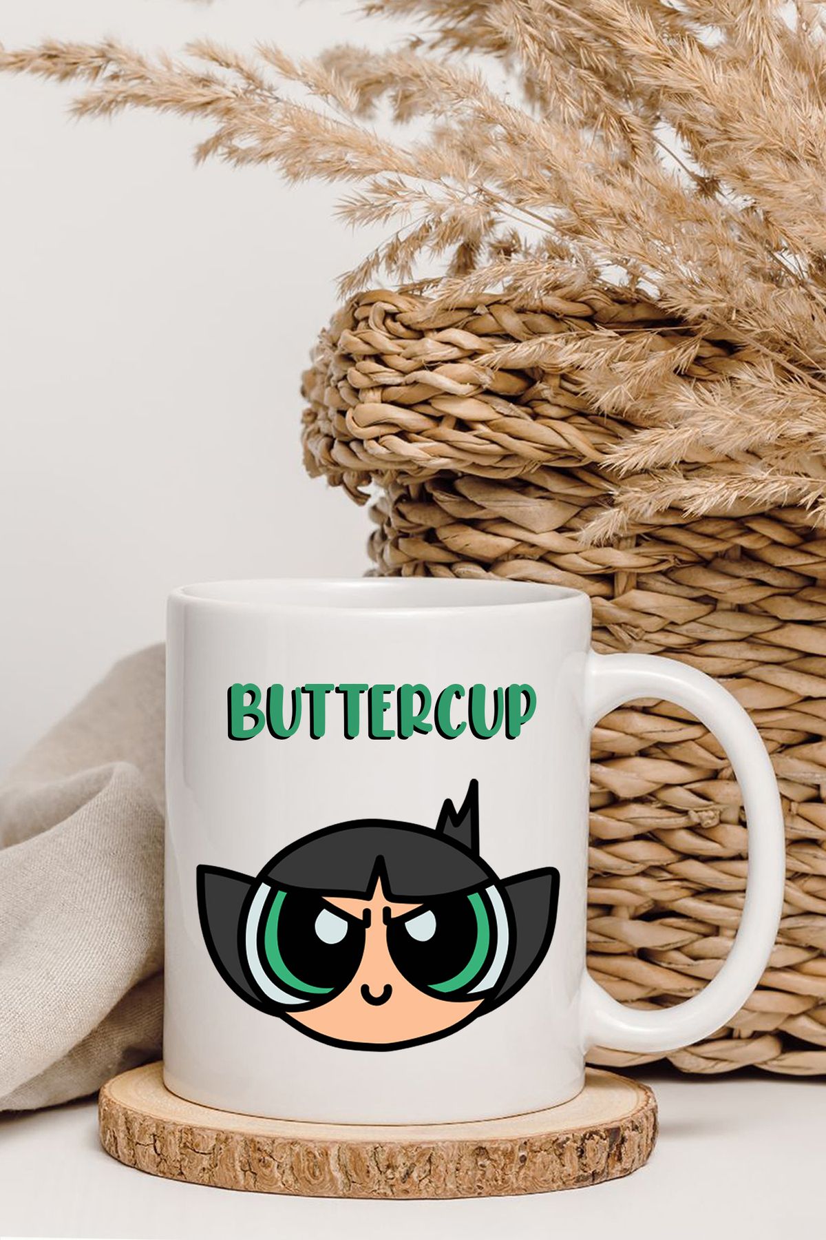shop Powerpuff Girls Buttercup, Bubbles, Blossom Baskılı Kupa