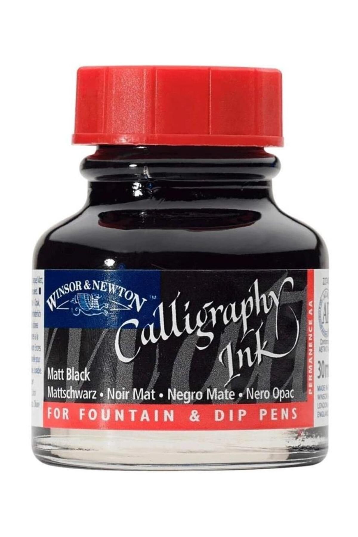 Winsor Newton Kaligrafi Mürekkebi Matt Siyah 1110030