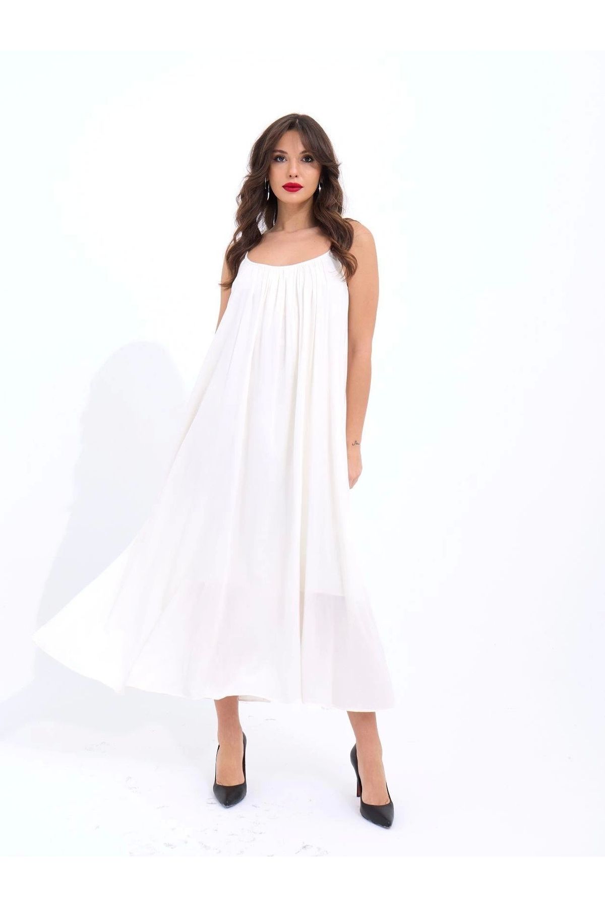 nedo7 7296 ELBİSE-EKRU