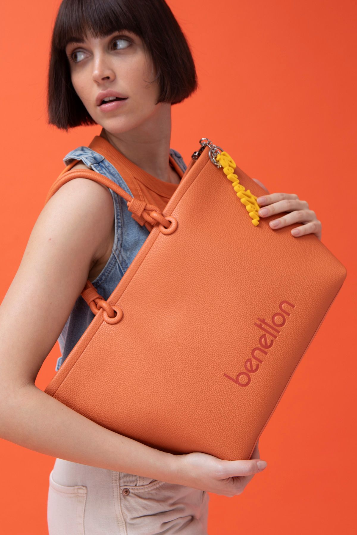United Colors of Benetton KOL ÇANTASI BNT_1501 STD Turuncu