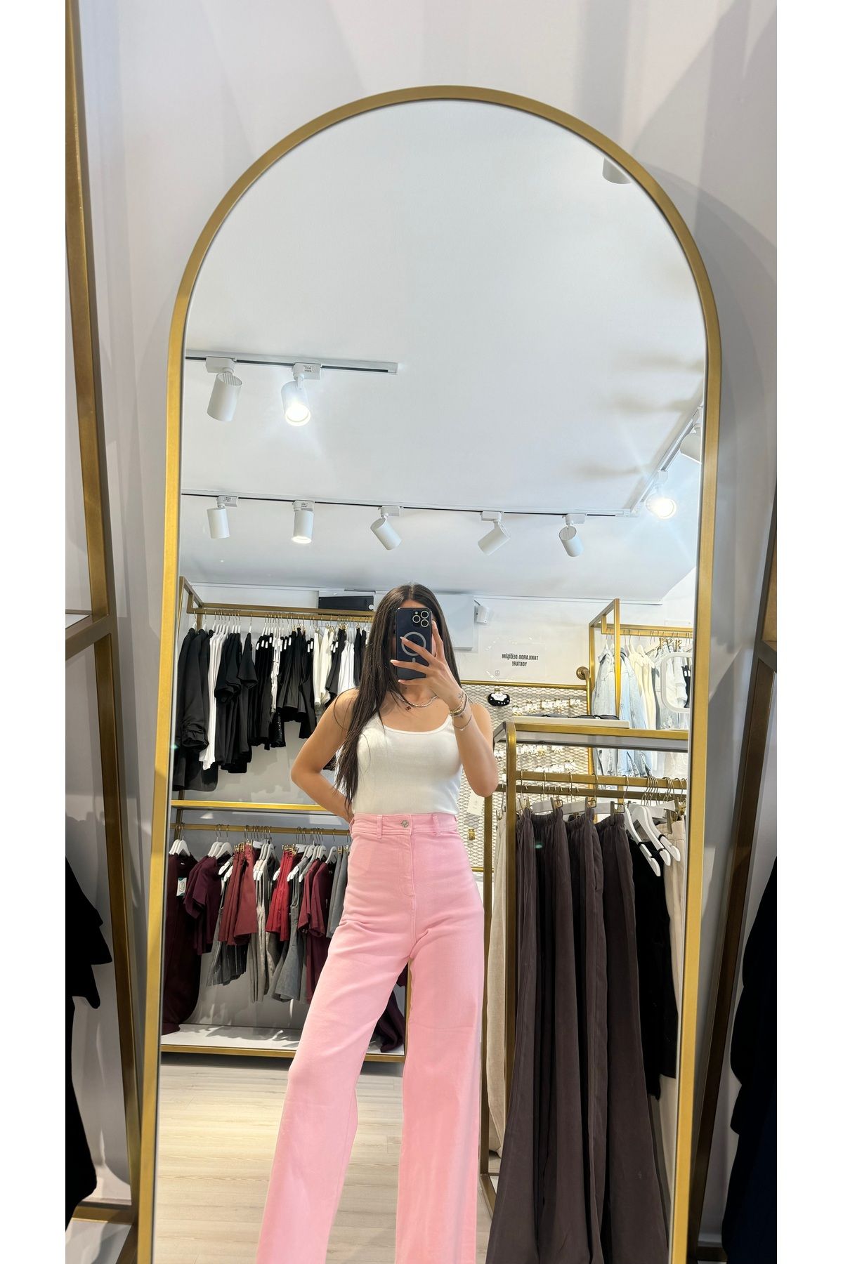 Boutique Mint Pembe Kot Pantolon