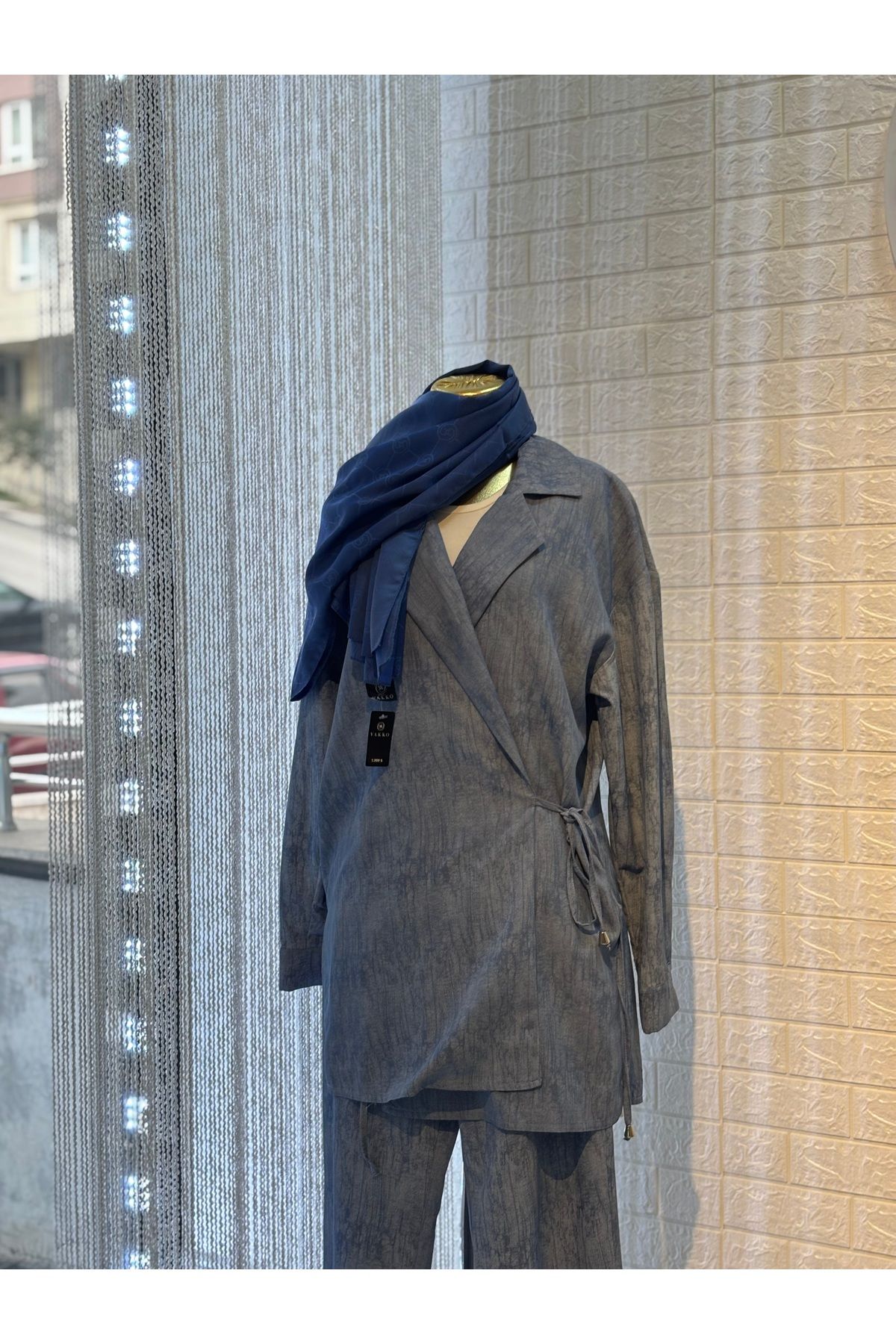Butik Kot Desenli Takım