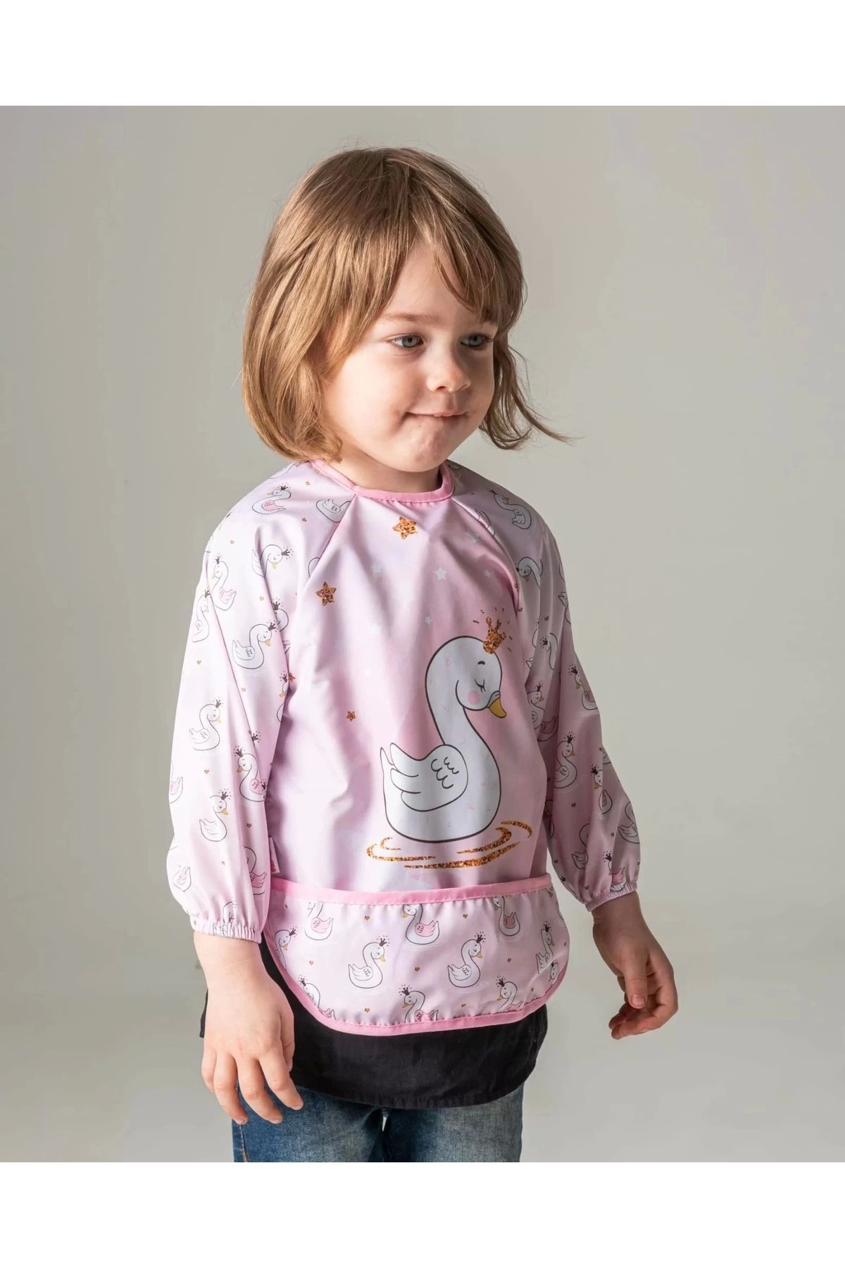 Babydonat Hayvan Figürlü Sıvı Geçirmez 3'lü Paket Uzun Kollu Mama Önlüğü fotoğrafı 3 (önizleme)