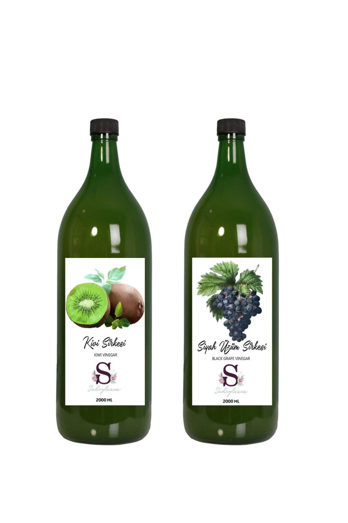 Süheylaana Doğal Kivi Sirkesi 2000 Ml - Doğal Siyah Üzüm Sirkesi 2000 Ml