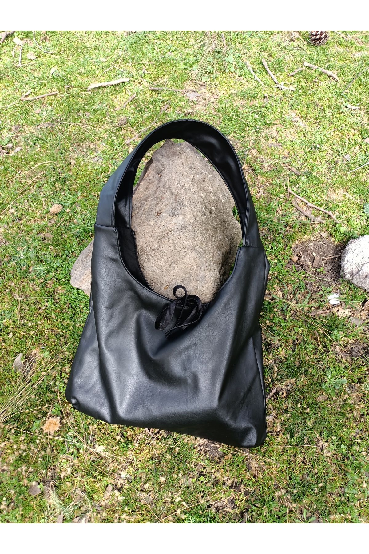 yaso shop Kumaş Tote Çanta Kadın Omuz Çantası Deri Çanta