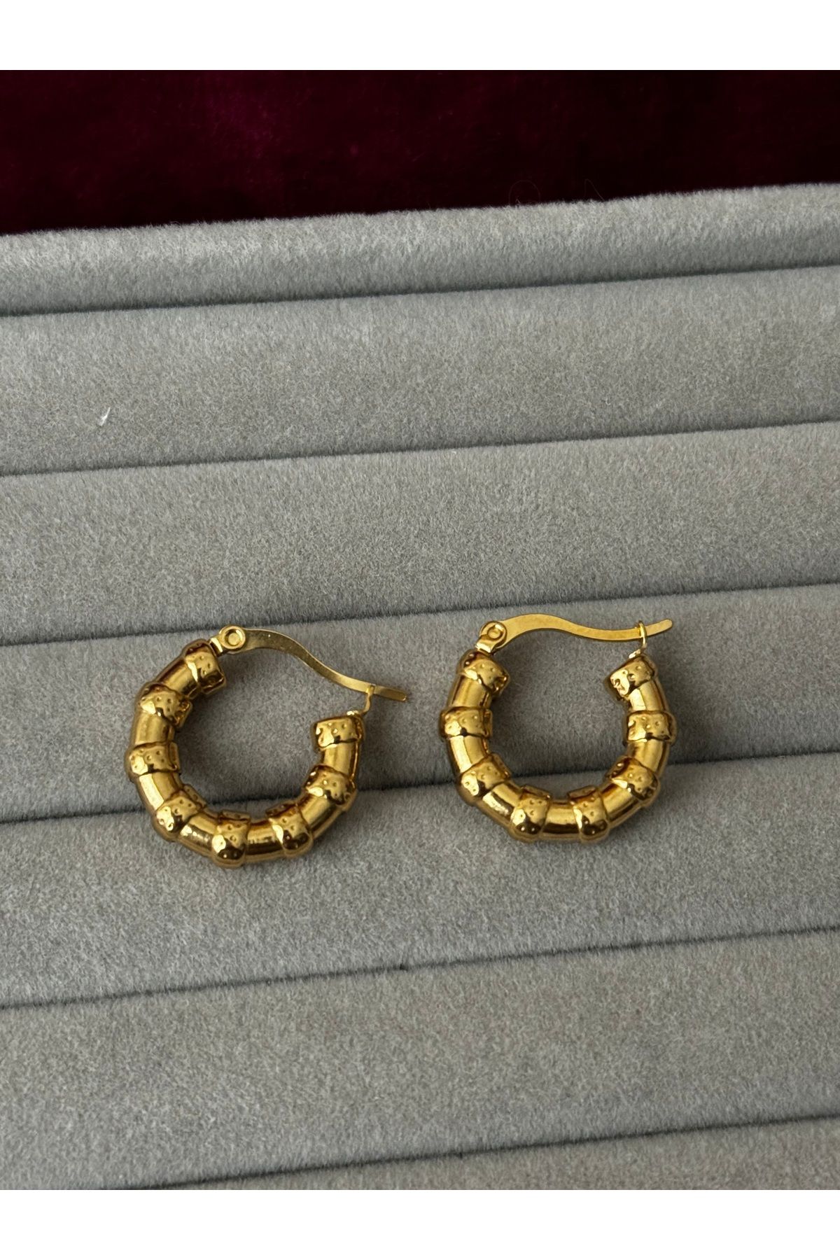 MODA Gold Çelik Halka Küpe