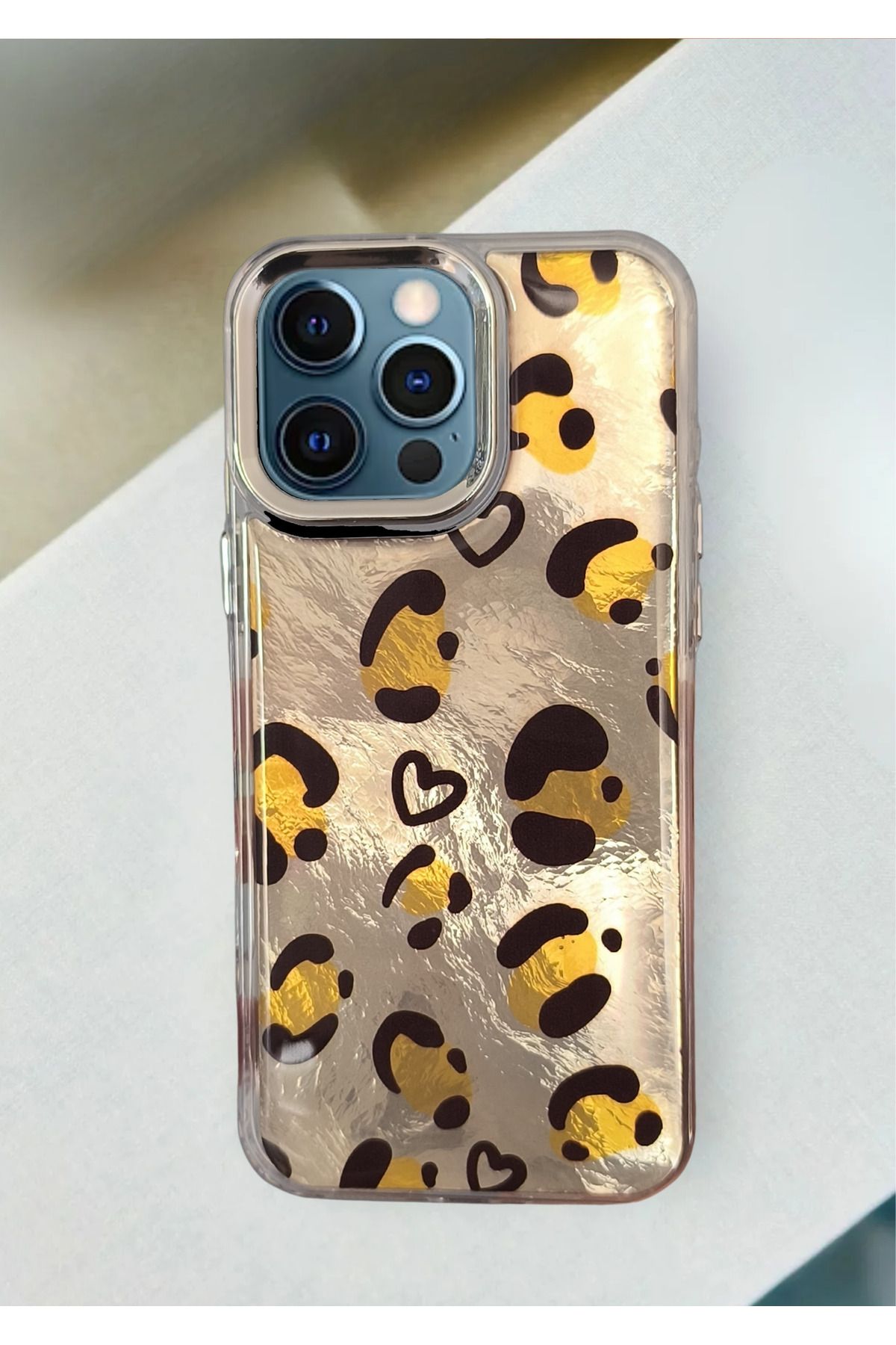 BCASE İphone 12 Pro Leopar Desenli Kılıf