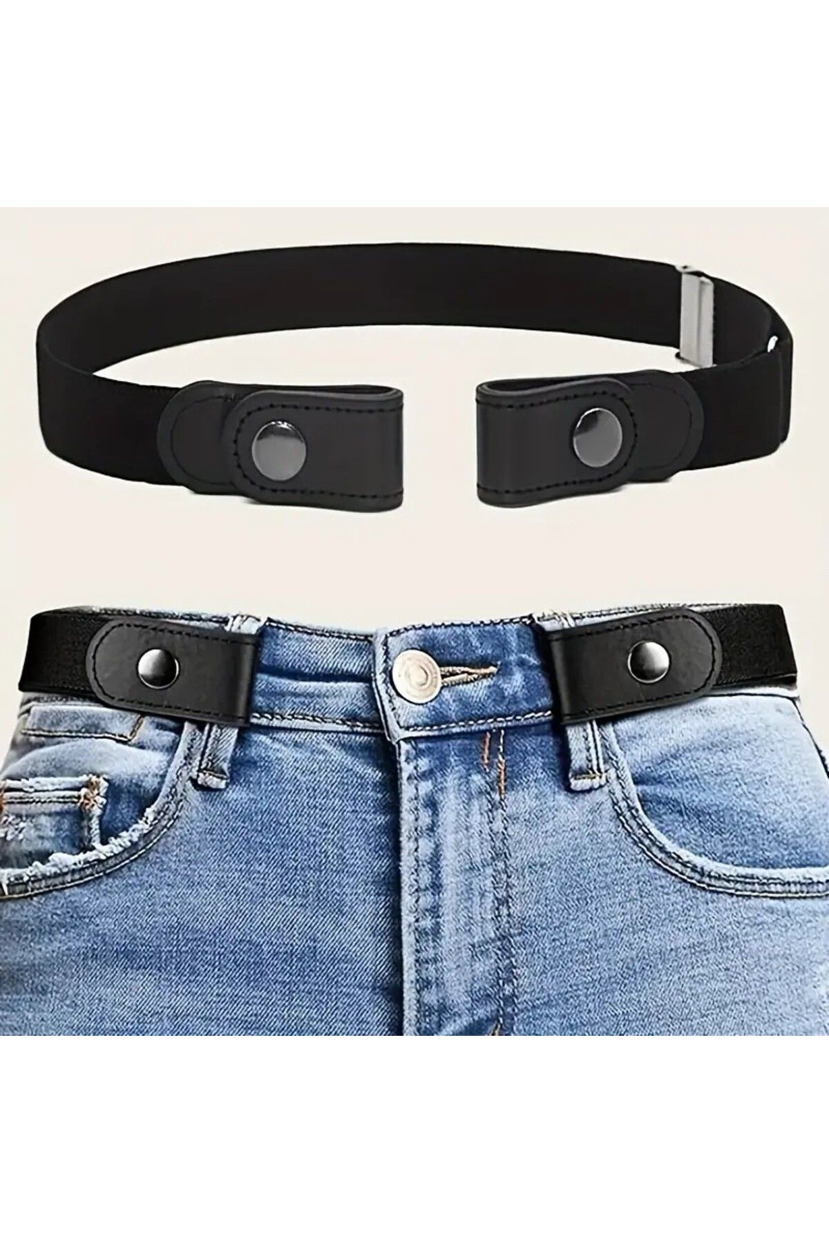 Versla Elastik Gizli Pantolon Kemeri, Kot Kemeri, Şort Kemeri, Tokasız Kemer