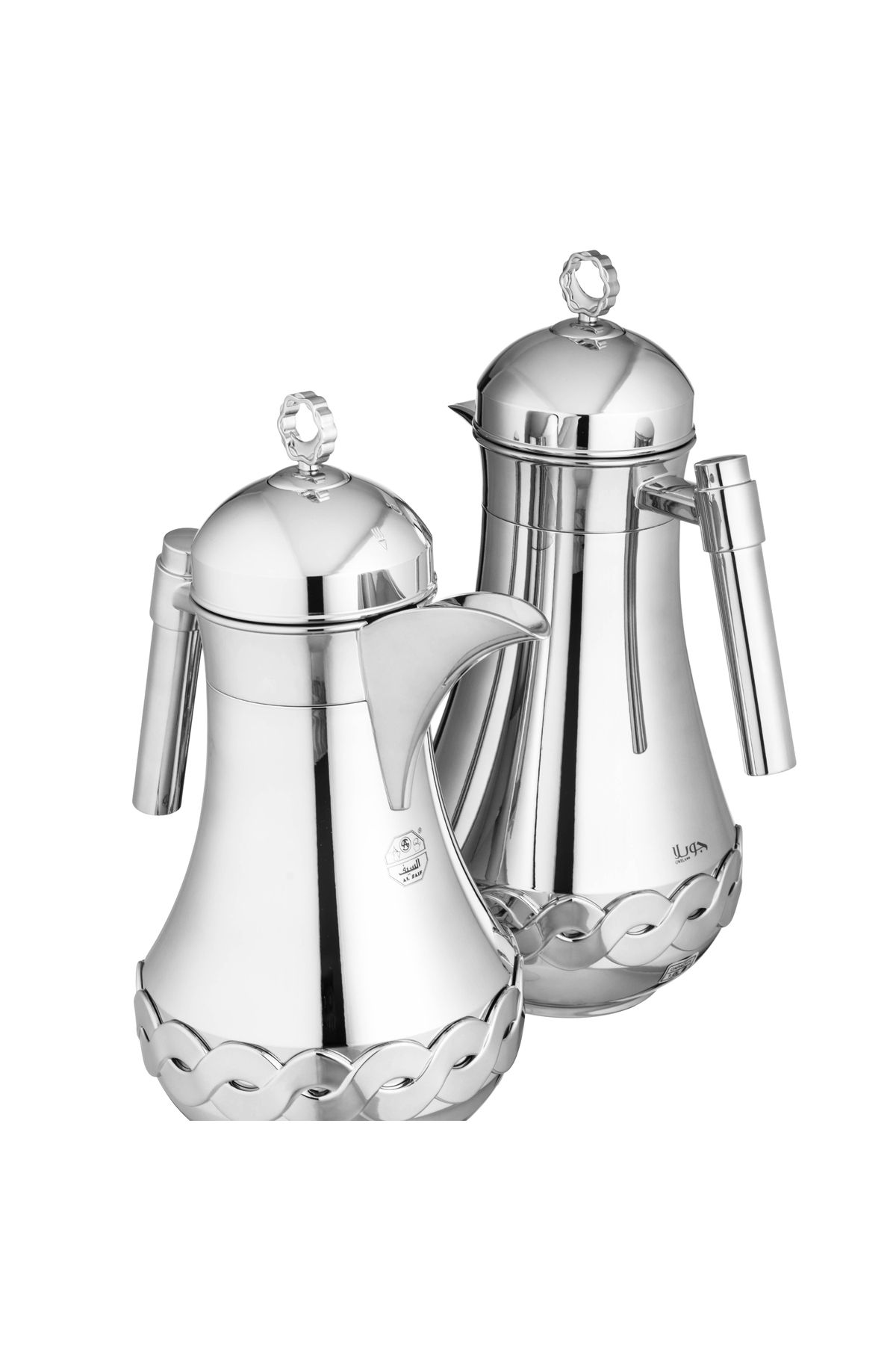 ALSAIF-Al Saif Joyla Flask Set with Elegant Silver Color 3