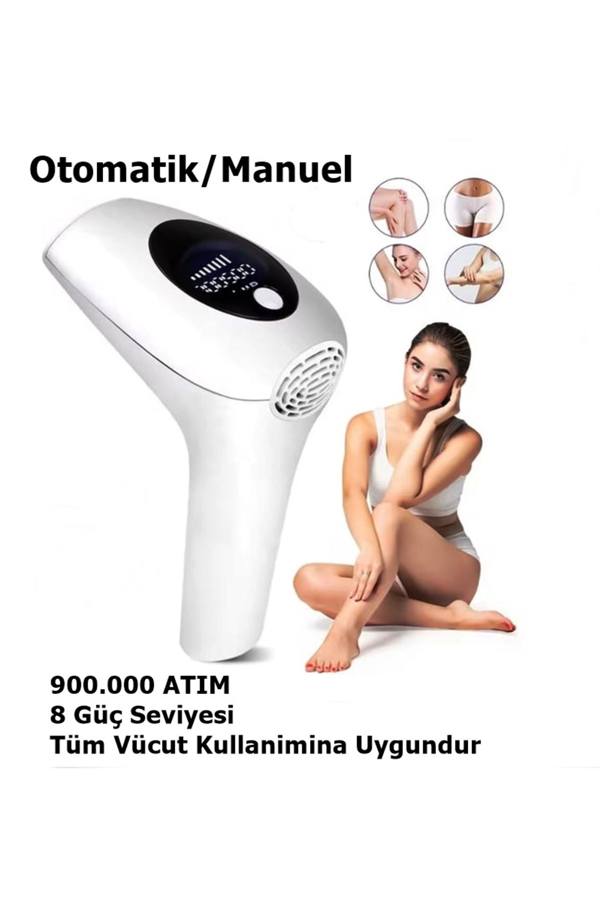 Kadın-Erkek IPL Buz Lazer Epilasyon Ağrısız Tüm Bölge Profesyonel Lazer Epilasyon Aleti 900.000 Atım