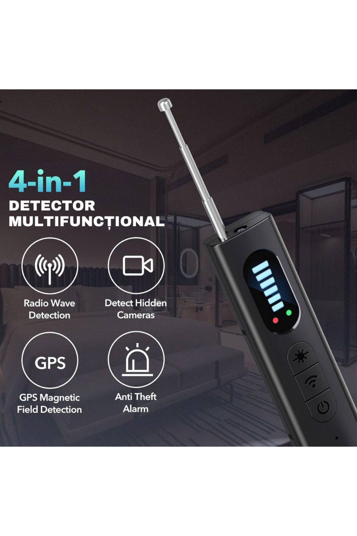 OEM-Hidden Camera Detector, Microphones, GPS Tracker, Voice Recorders, easyCTRL®, T15 4