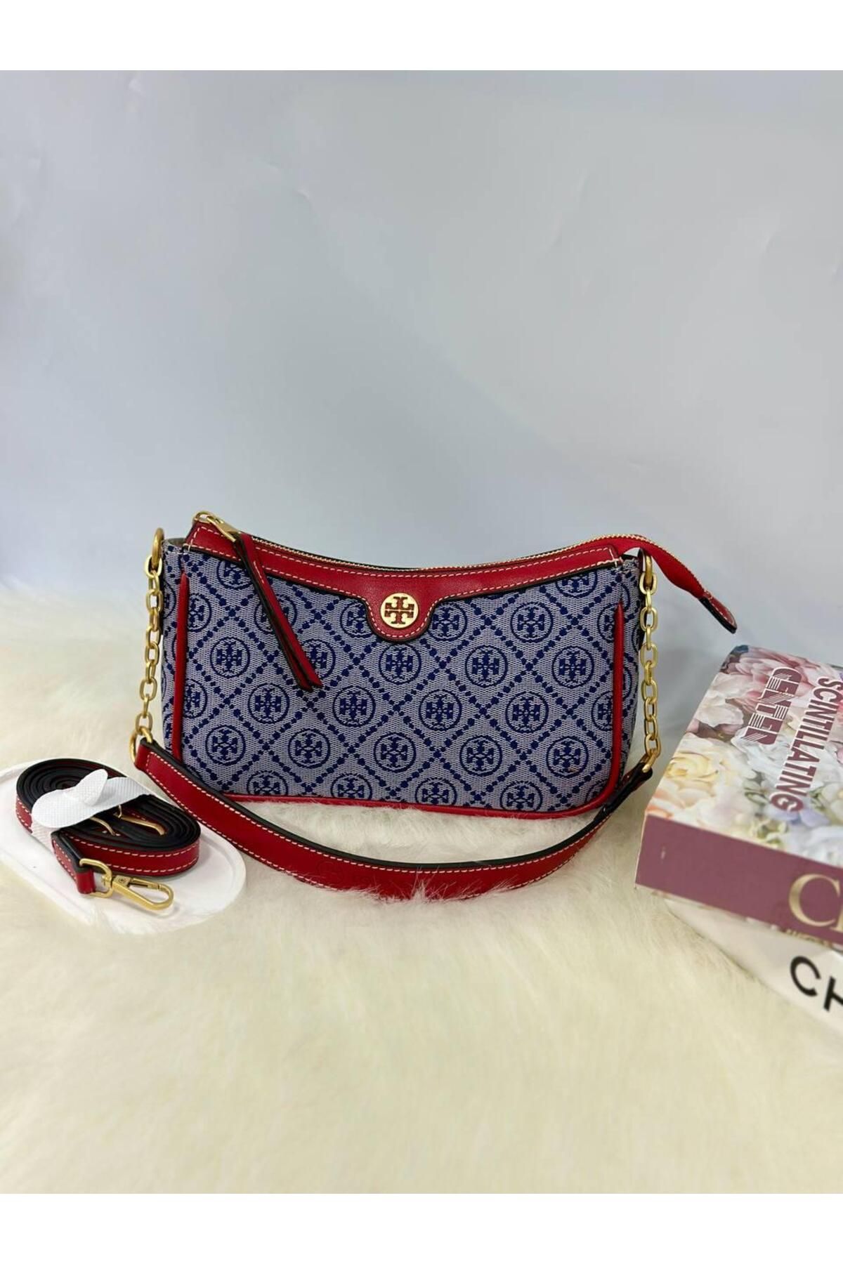 LEAUDER WOMEN KADIN T-MONOGRAM İTHAL ANTİK AKSESUAR JACQUARD STUDIO BAG