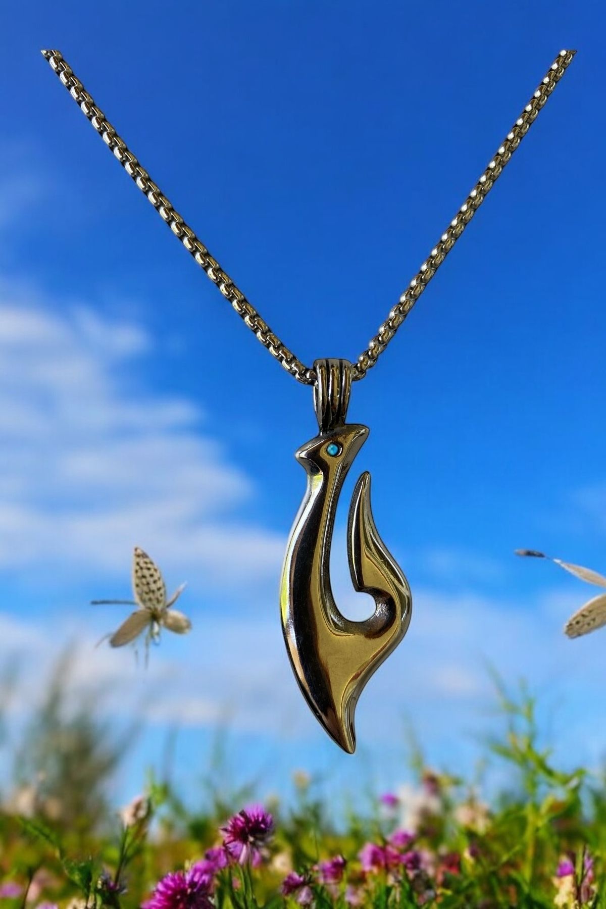 Silver Bazaar Paslanmaz Çelik Maori Sincap Kolye