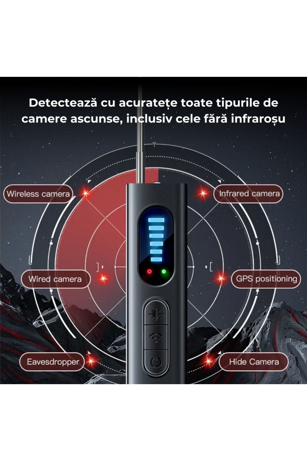 OEM-Hidden Camera Detector, Microphones, GPS Tracker, Voice Recorders, easyCTRL®, T15 7