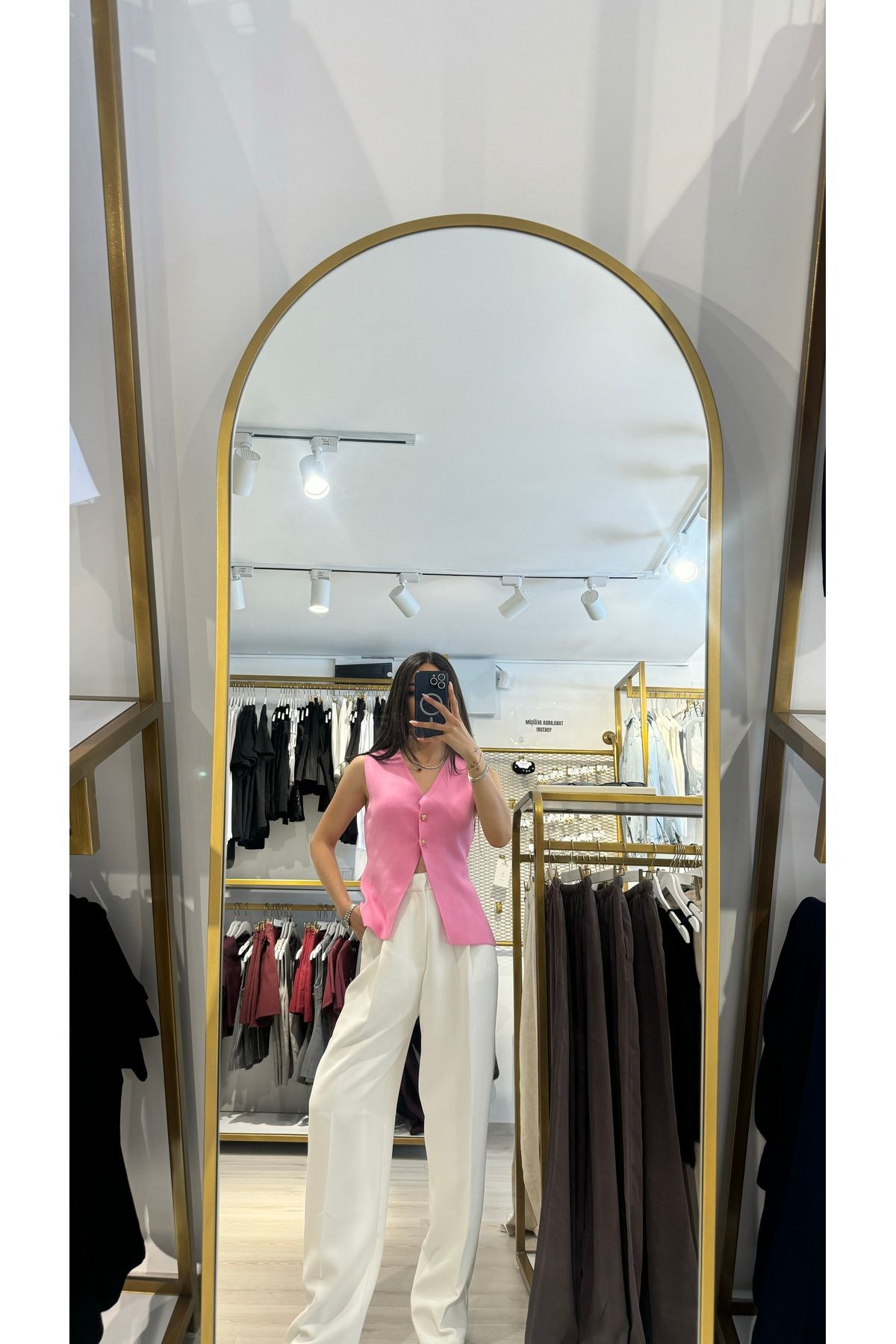 Boutique Mint Pembe Yelek