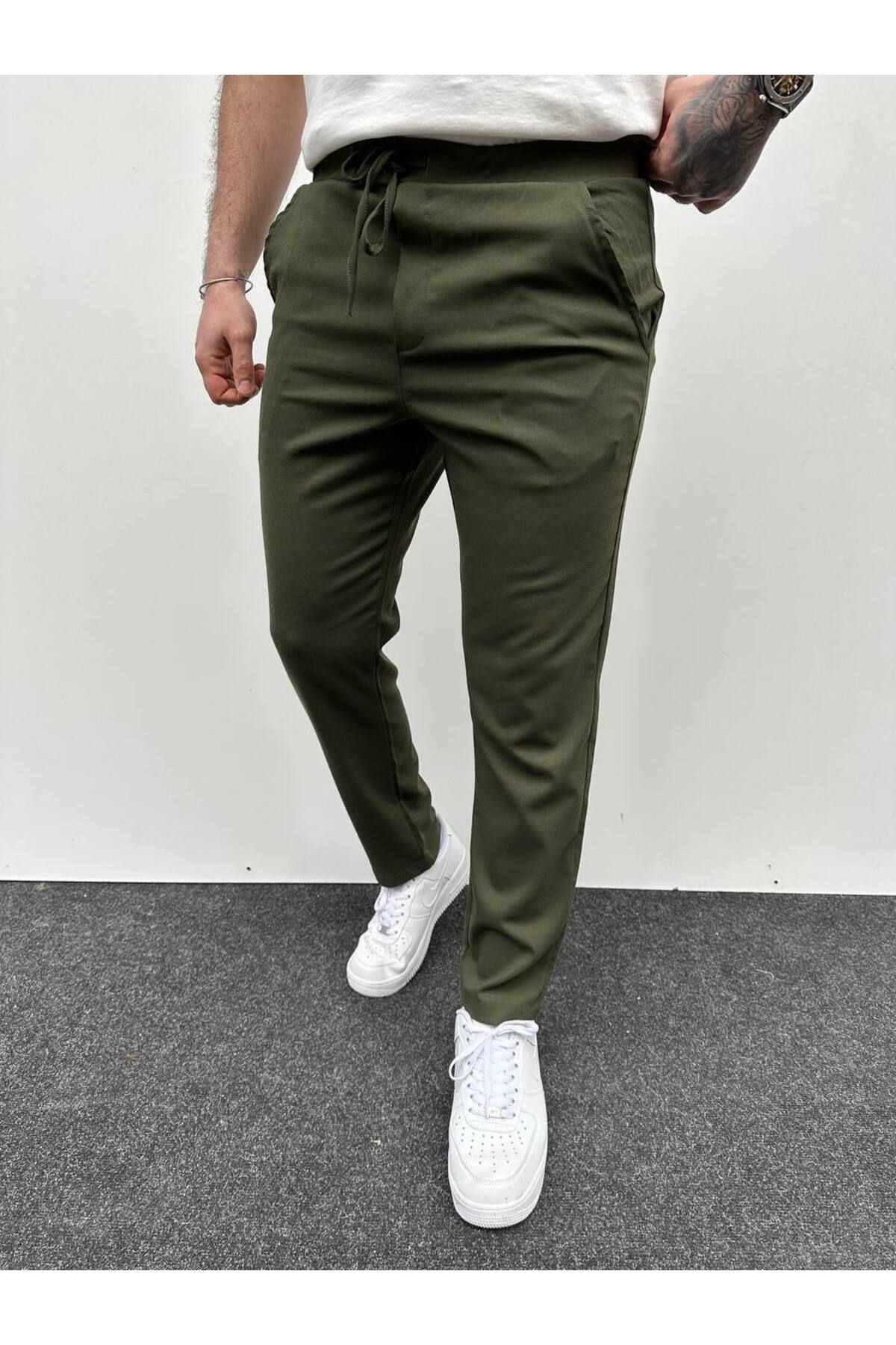 Ulu Collection Basic Regular Kalıp Yazlık KetenPantolon Jogger