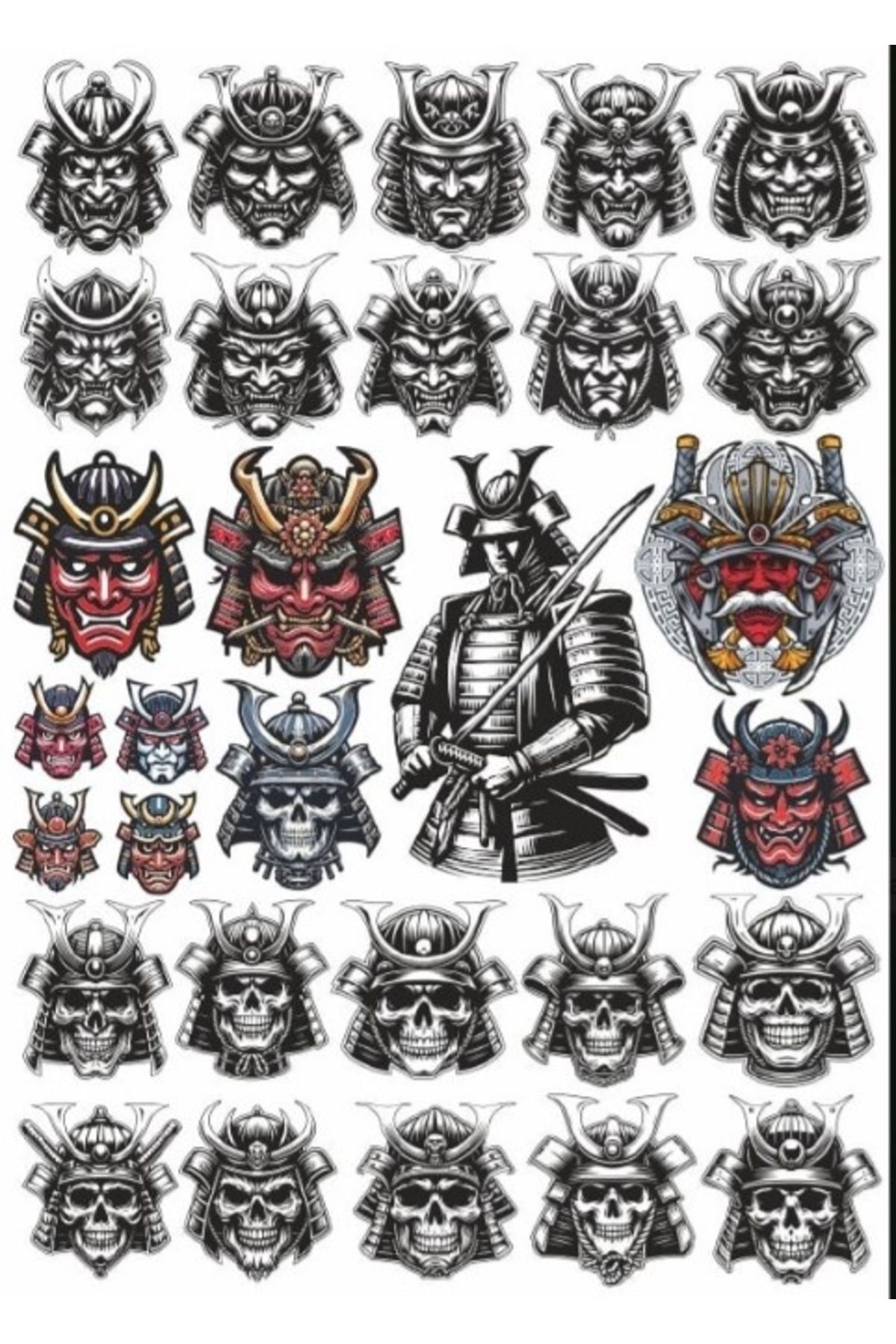 Reysa Tasarım Samurai Sticker Set