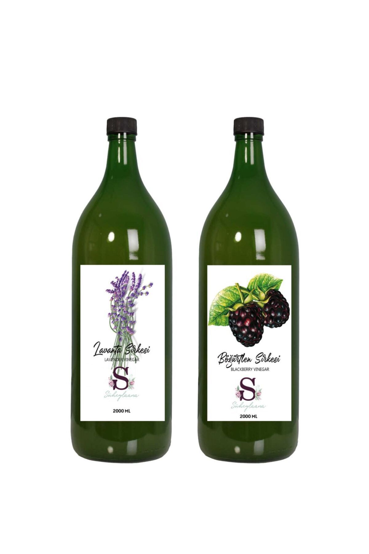 Süheylaana Doğal Lavanta Sirkesi 2000 Ml - Doğal Böğürtlen Sirkesi 2000 Ml