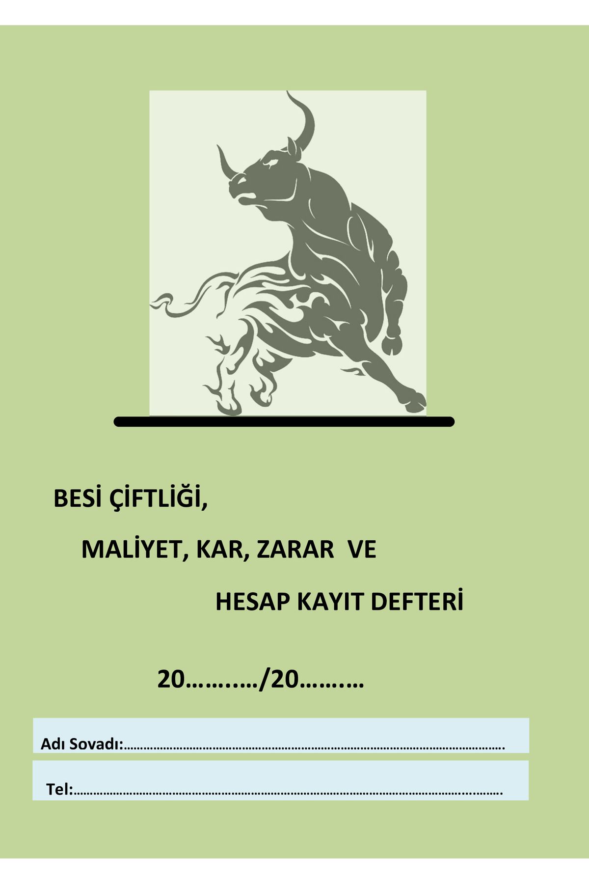 mintikbirler Besi Çiftliği Maliyet, Kar, Zarar, Ve Hesap Kayıt Defteri, Kurbanlık, Çiftlik,