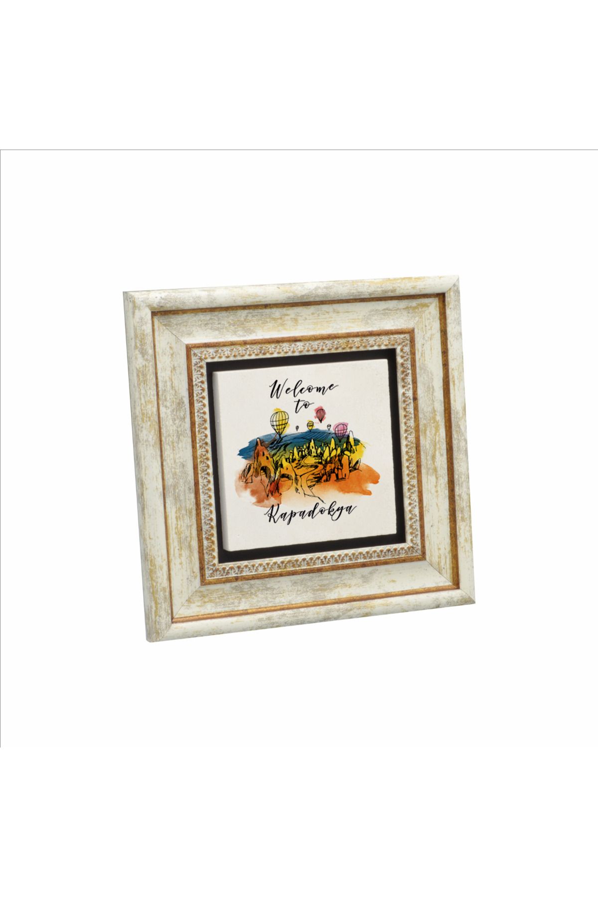 Sadrazam Kapadokya Baskılı Doğaltaş Tablo (20 X 20 KRT-118)