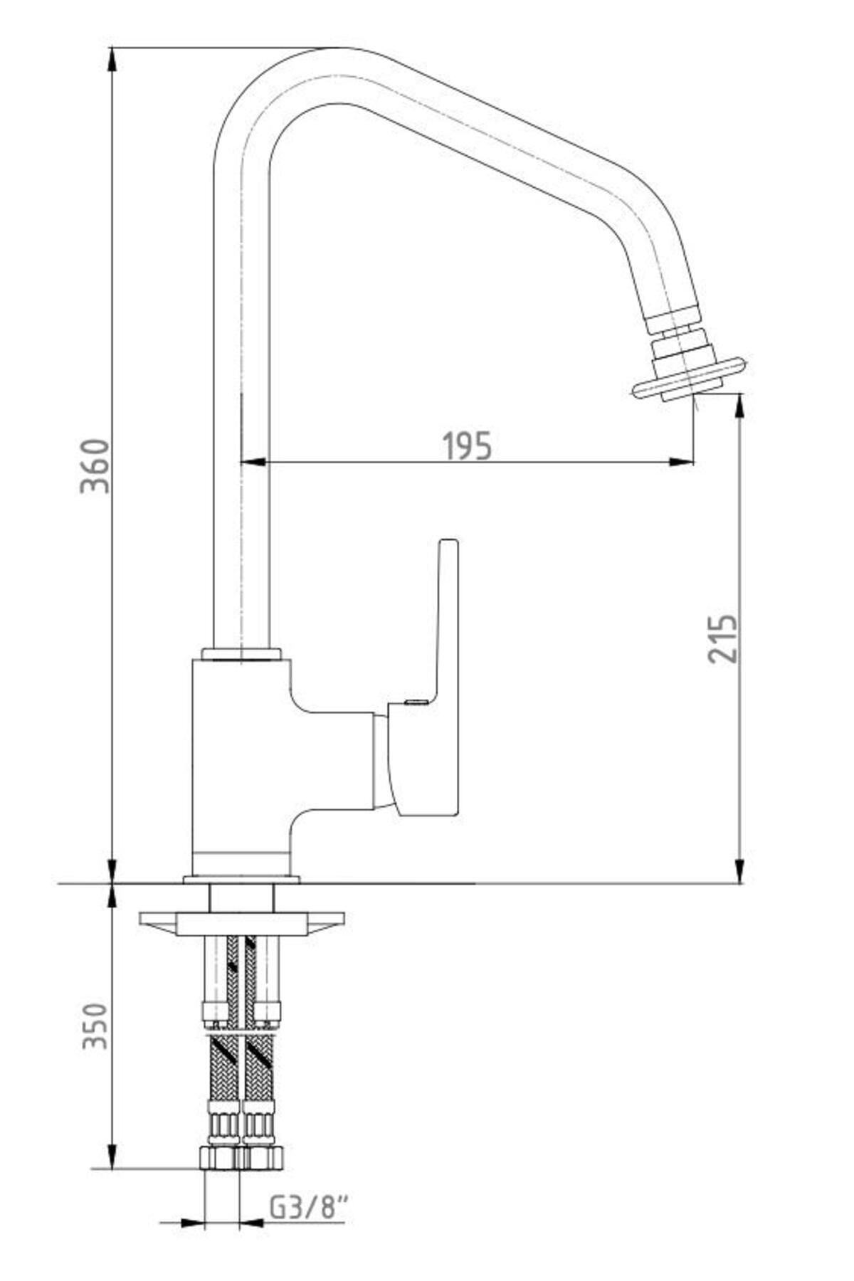 Eca-Delta Sink Kitchen Faucet Articulated 102108633 2