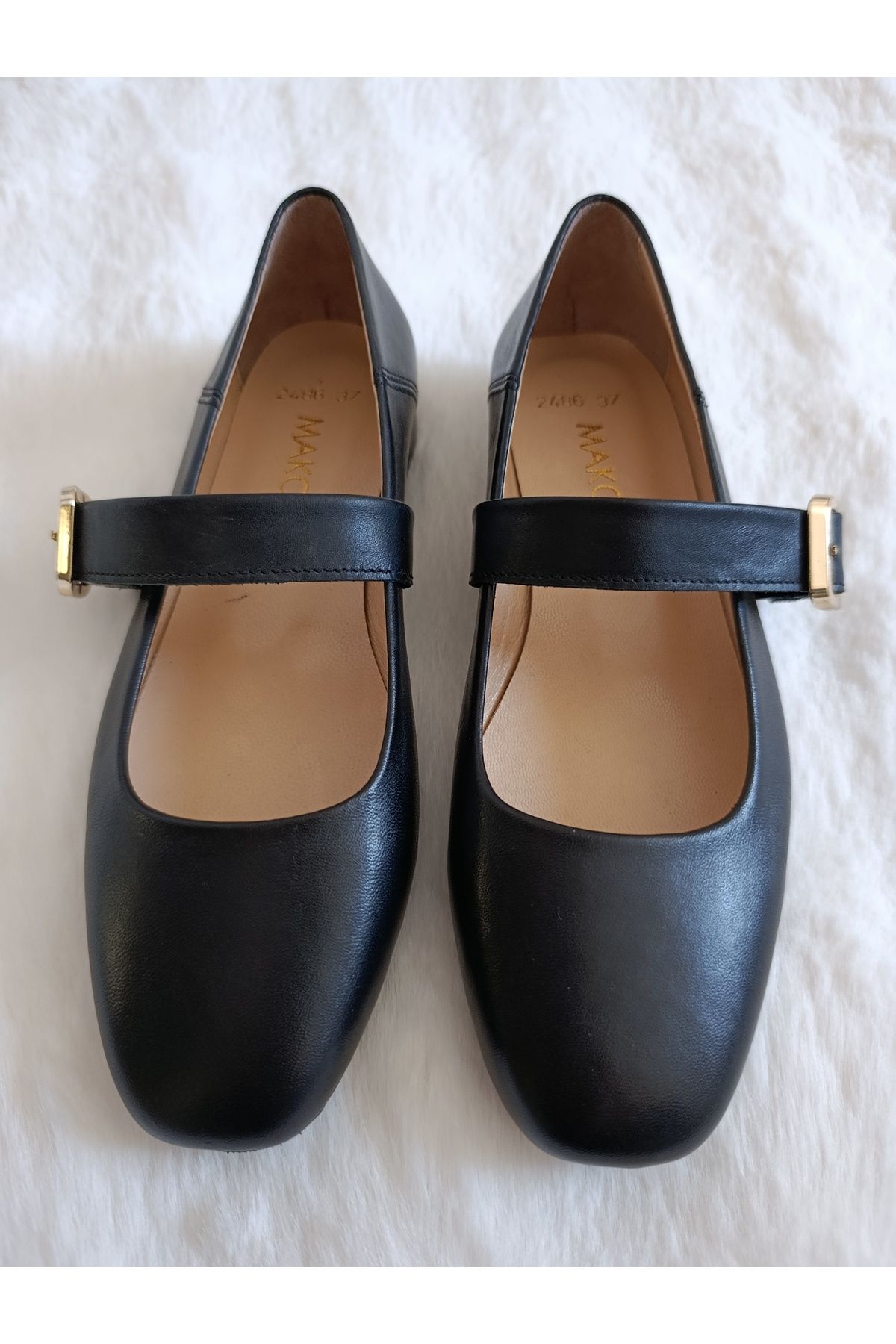 Ay Shoes Kadın Deri 34-42 Numara Babet