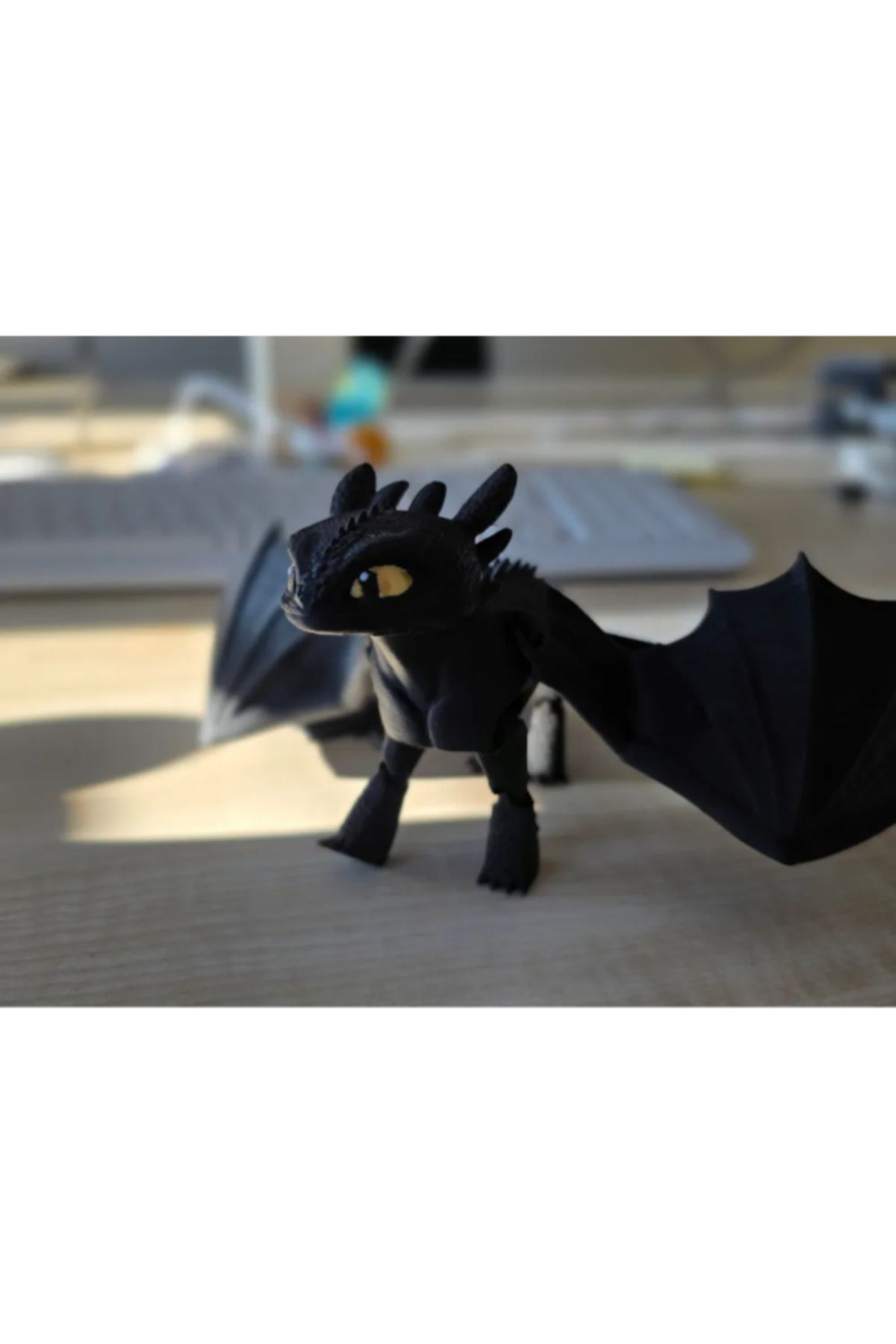 3d model s Flexi Toothless Ejderha Figürü (Kanatlı & Kanatsız) – 3D Baskı