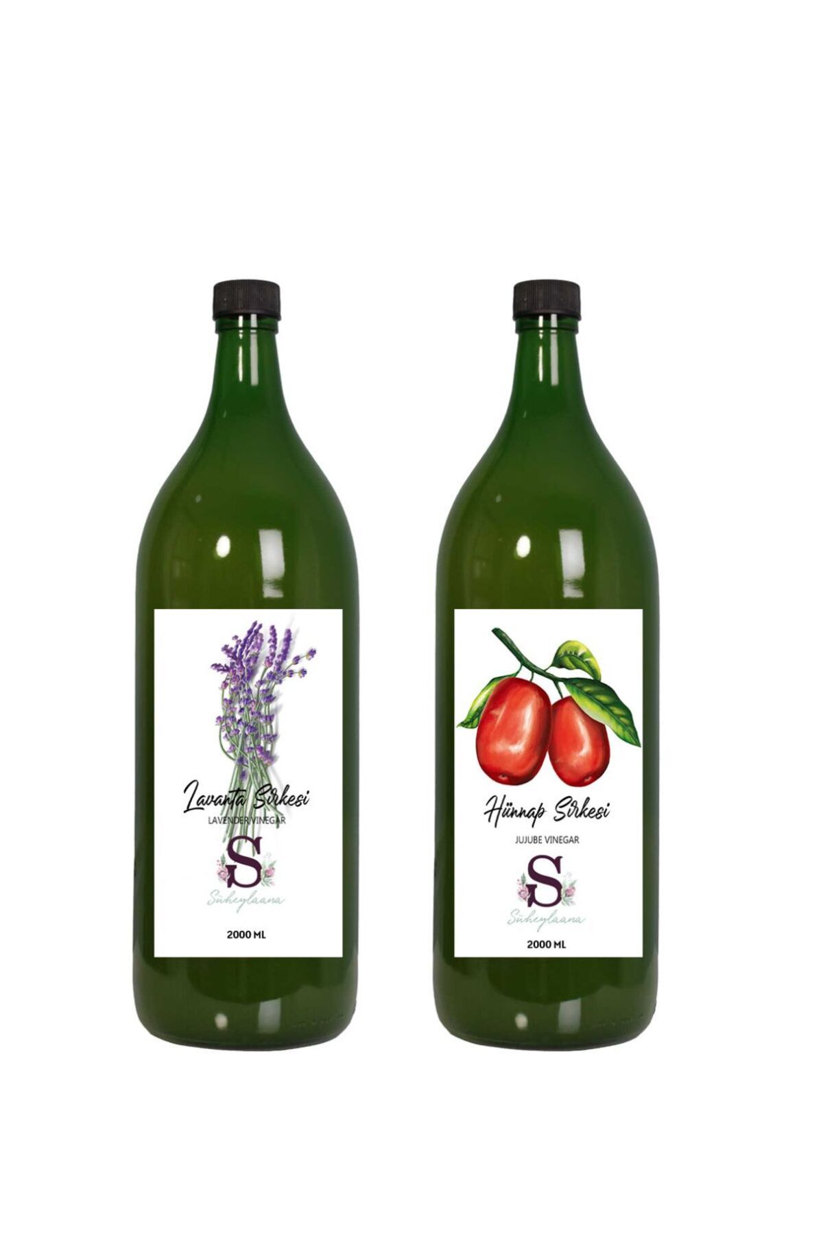 Süheylaana Doğal Lavanta Sirkesi 2000 Ml - Doğal Hünnap Sirkesi 2000 Ml