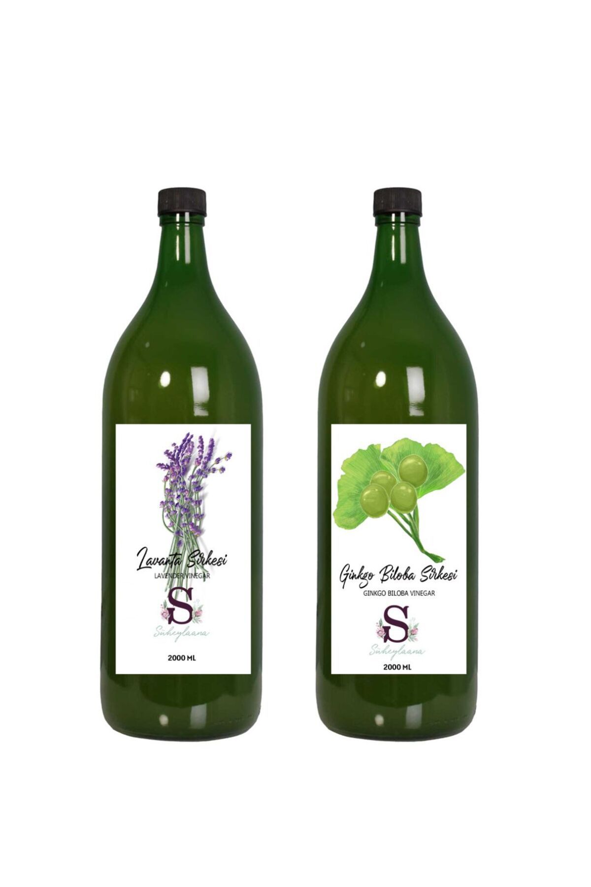Süheylaana Doğal Lavanta Sirkesi 2000 Ml - Doğal Ginkgo Biloba Sirkesi 2000 Ml