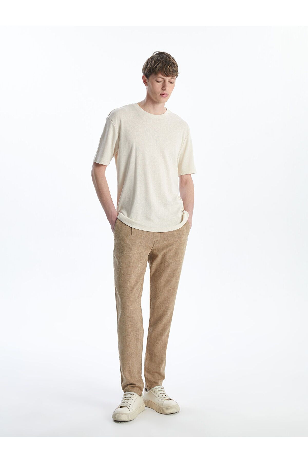 LC Waikiki Slim Fit Keten Karışımlı Erkek Pantolon
