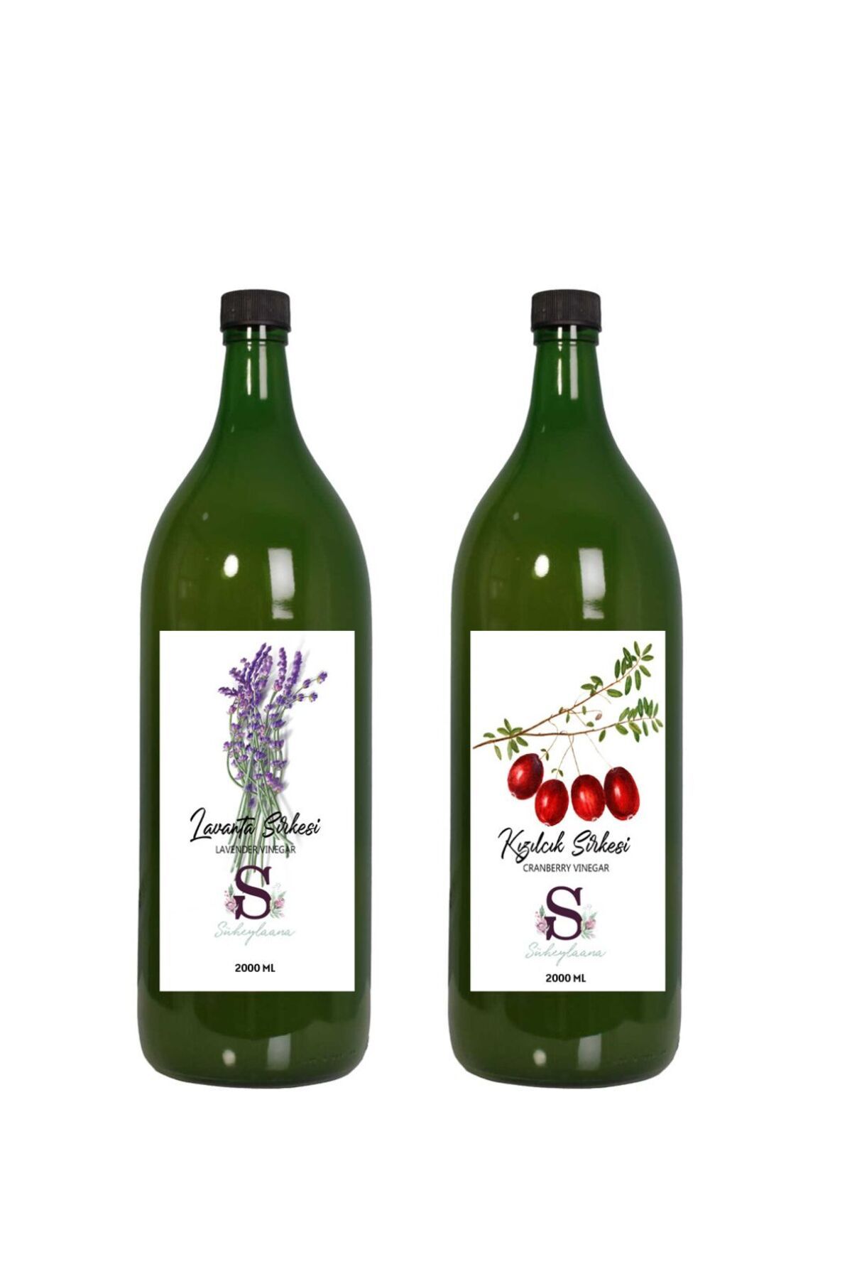 Süheylaana Doğal Lavanta Sirkesi 2000 Ml - Doğal Kızılcık Sirkesi 2000 Ml