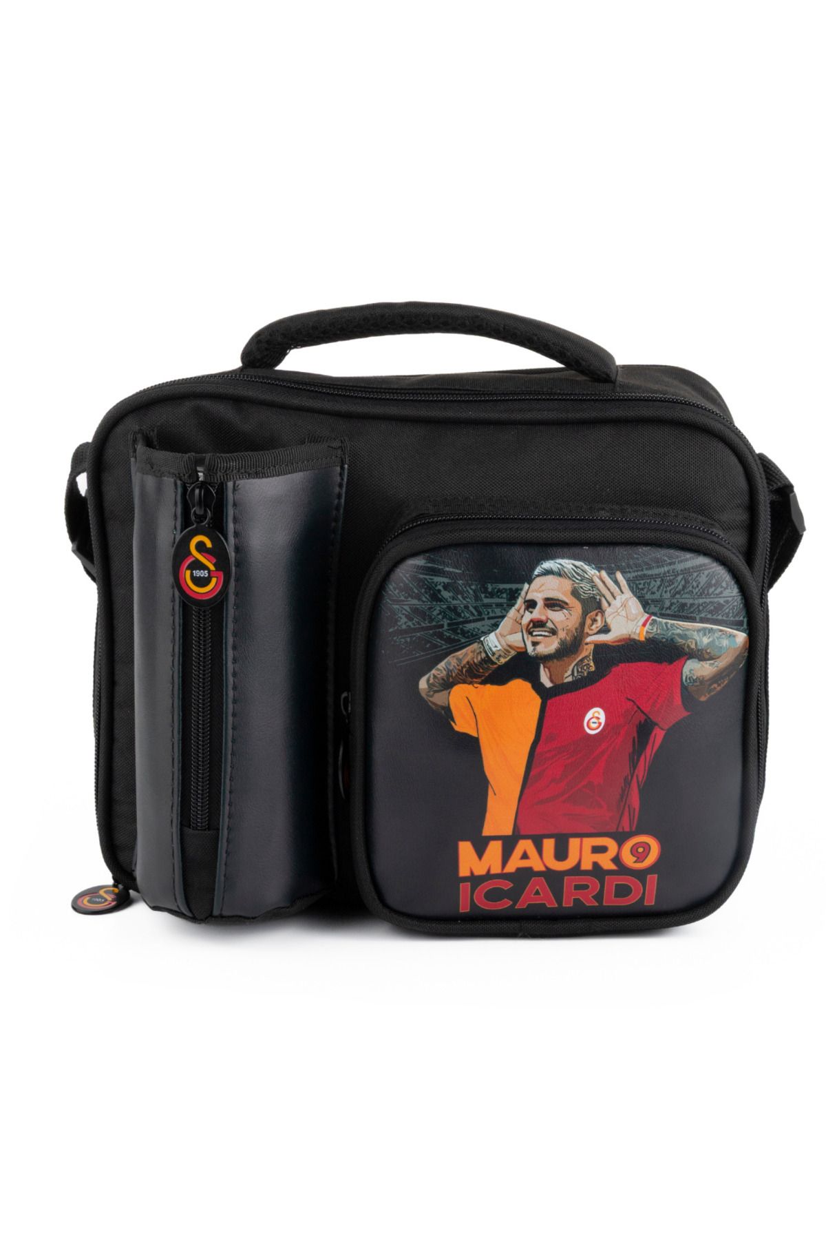 Galatasaray Lisanslı Mauro Icardi Unisex Beslenme Çantası İki Bölmeli Suni Deri 25592
