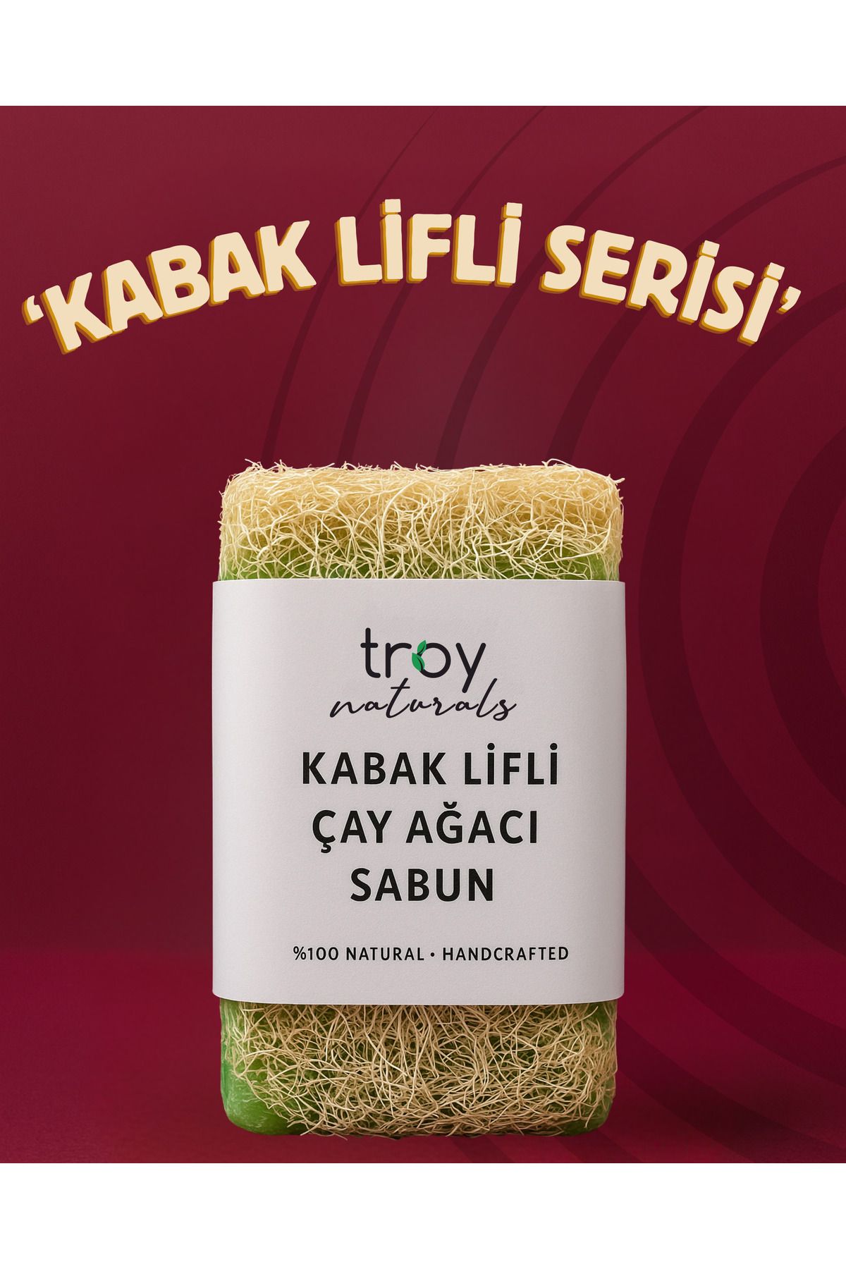 Troy Naturals KABAK LİFLİ ÇAY AĞACI SABUN 100GR