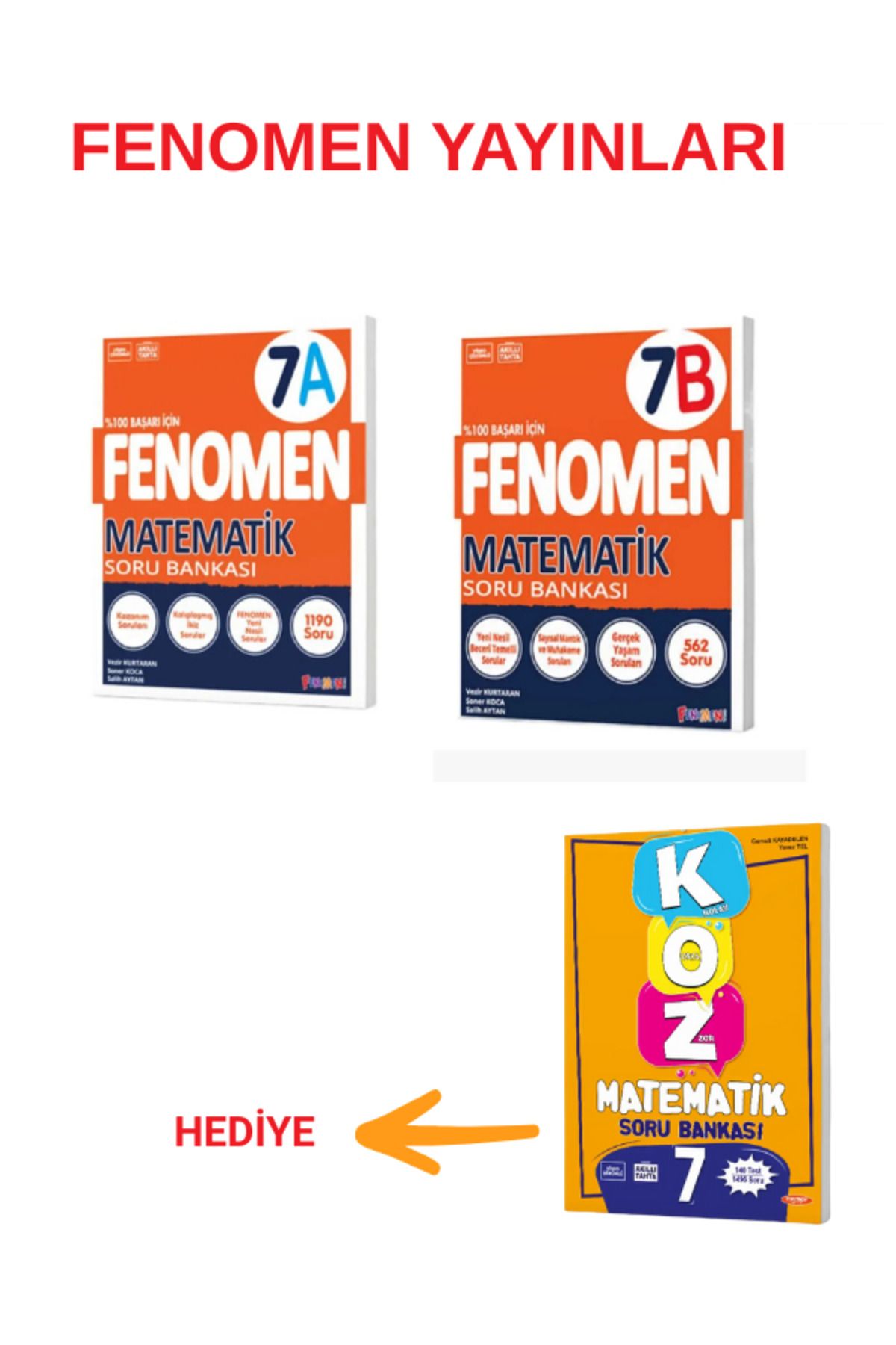 Fenomen Yayıncılık Fenomen 7.SINIF MATEMATİK A-B Soru Bankası