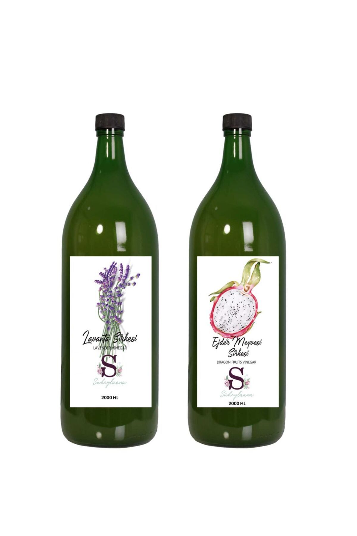 Süheylaana Doğal Lavanta Sirkesi 2000 Ml - Doğal Ejder Meyvesi Sirkesi 2000 Ml