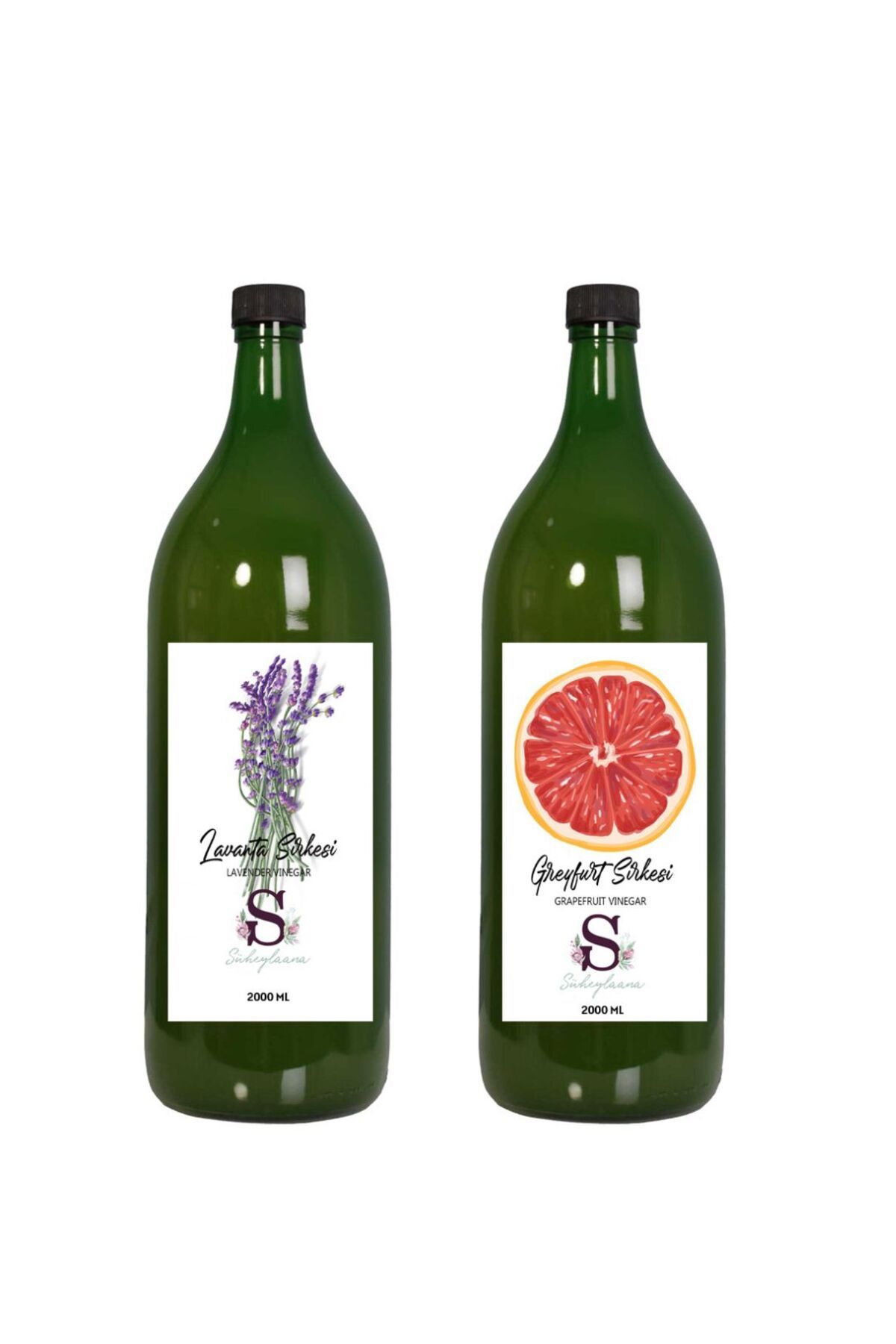 Süheylaana Doğal Lavanta Sirkesi 2000 Ml - Doğal Greyfurt Sirkesi 2000 Ml