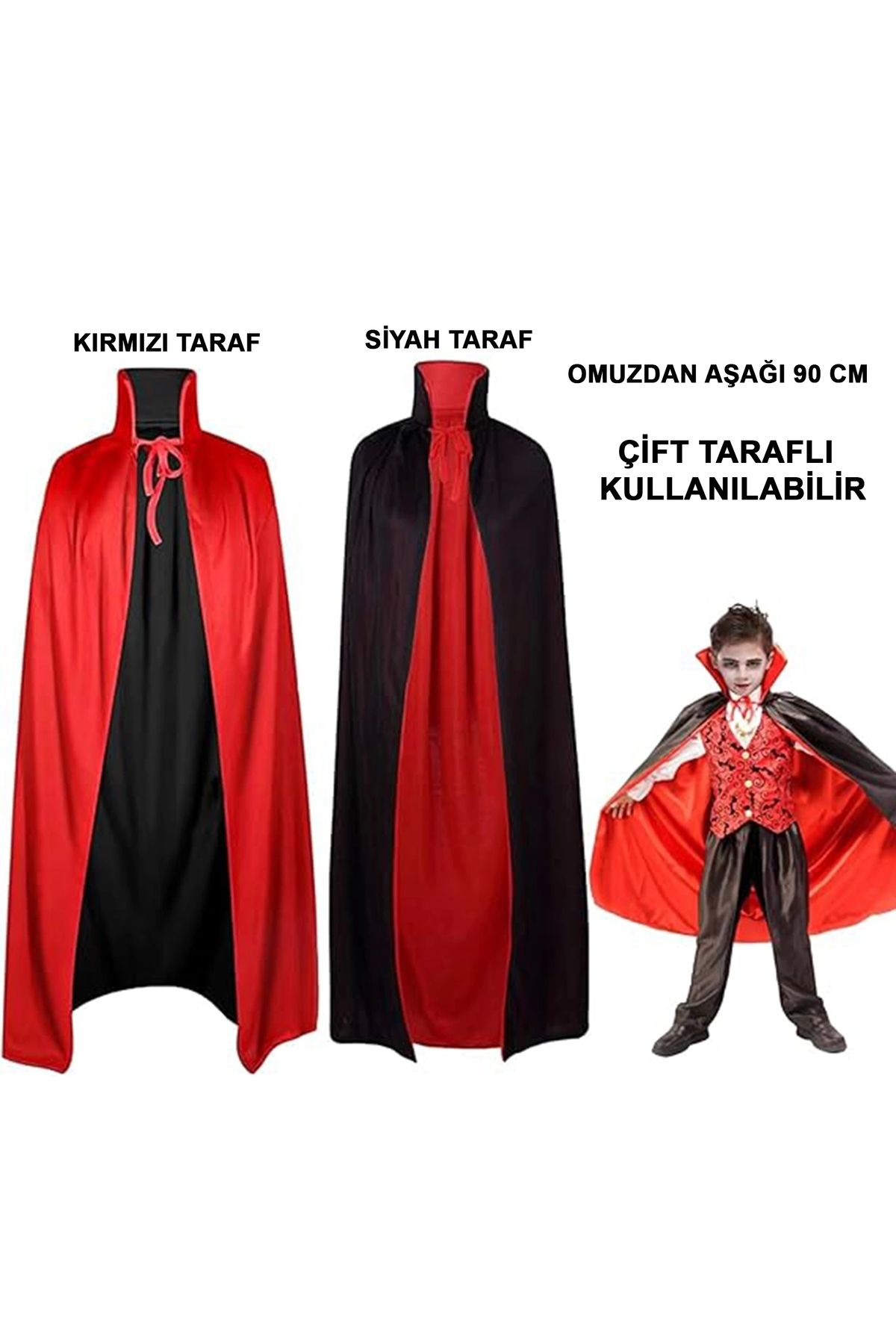 PRATİKOBA Çift Taraflı Pelerin Çocuk