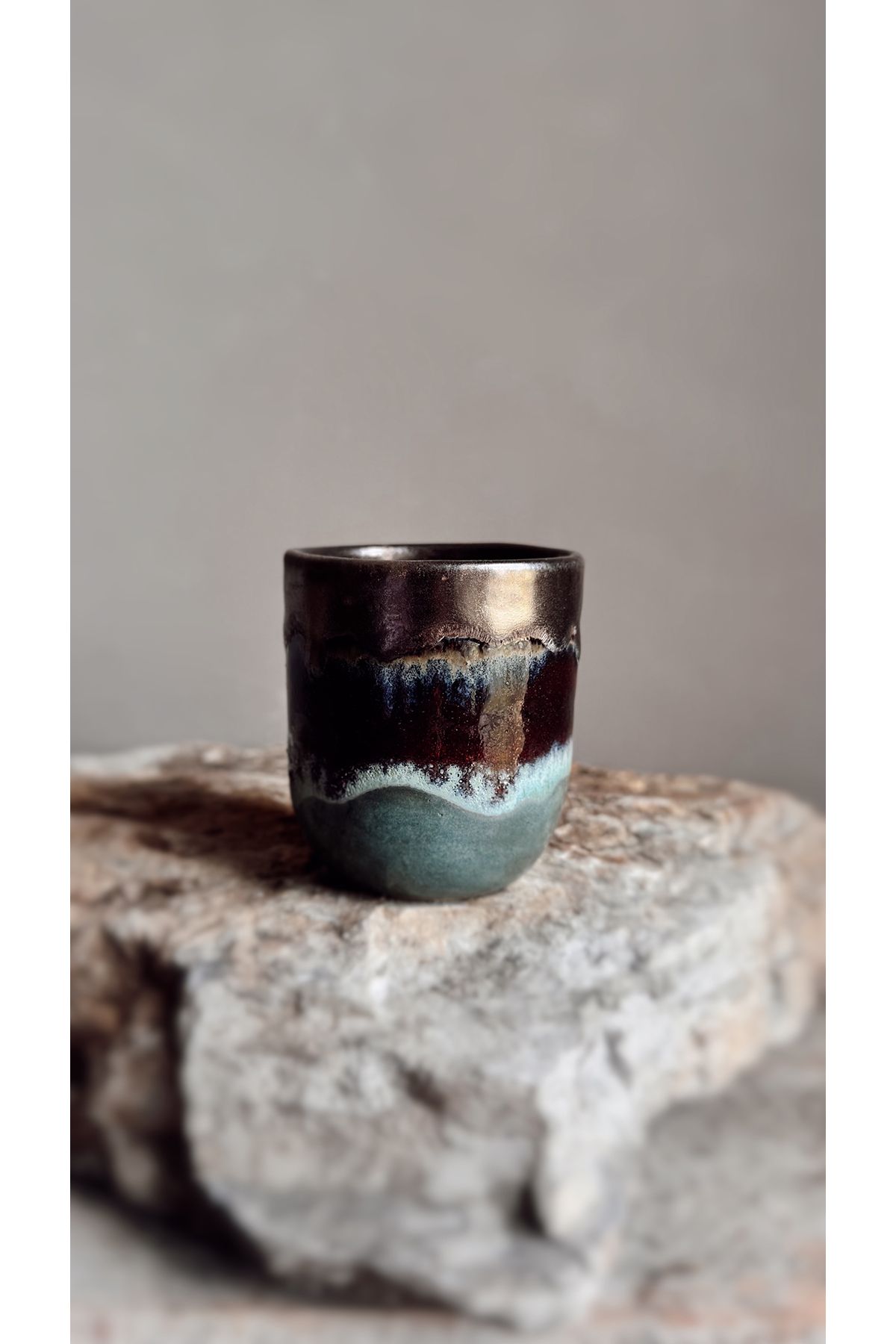 İyu Seramik Jeanetta | El Yapımı Stoneware Seramik Double Espresso Kahve Bardağı